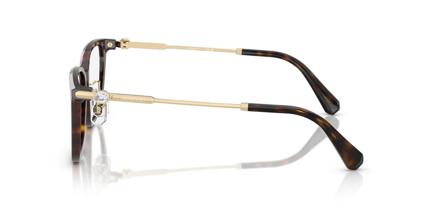 Eyeglasses Swarovski SK 2041D (1002) color havana shape square lenses lente demo