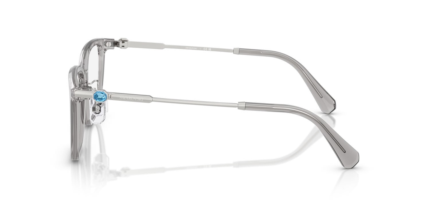 Eyeglasses Swarovski SK 2041D (1069) color grigio trasparente shape square lenses lente demo