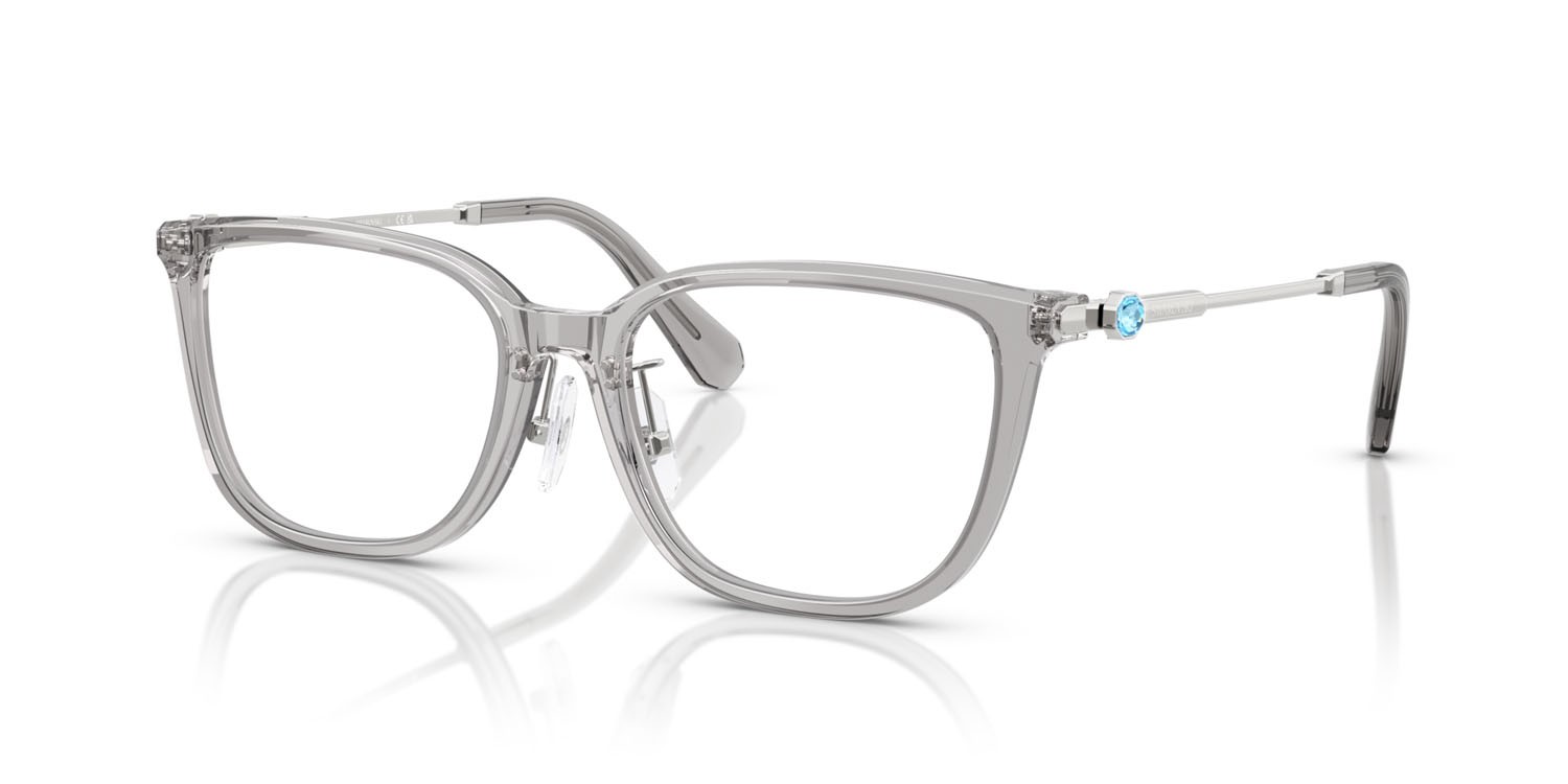 Eyeglasses Swarovski SK 2041D (1069) color grigio trasparente shape square lenses lente demo