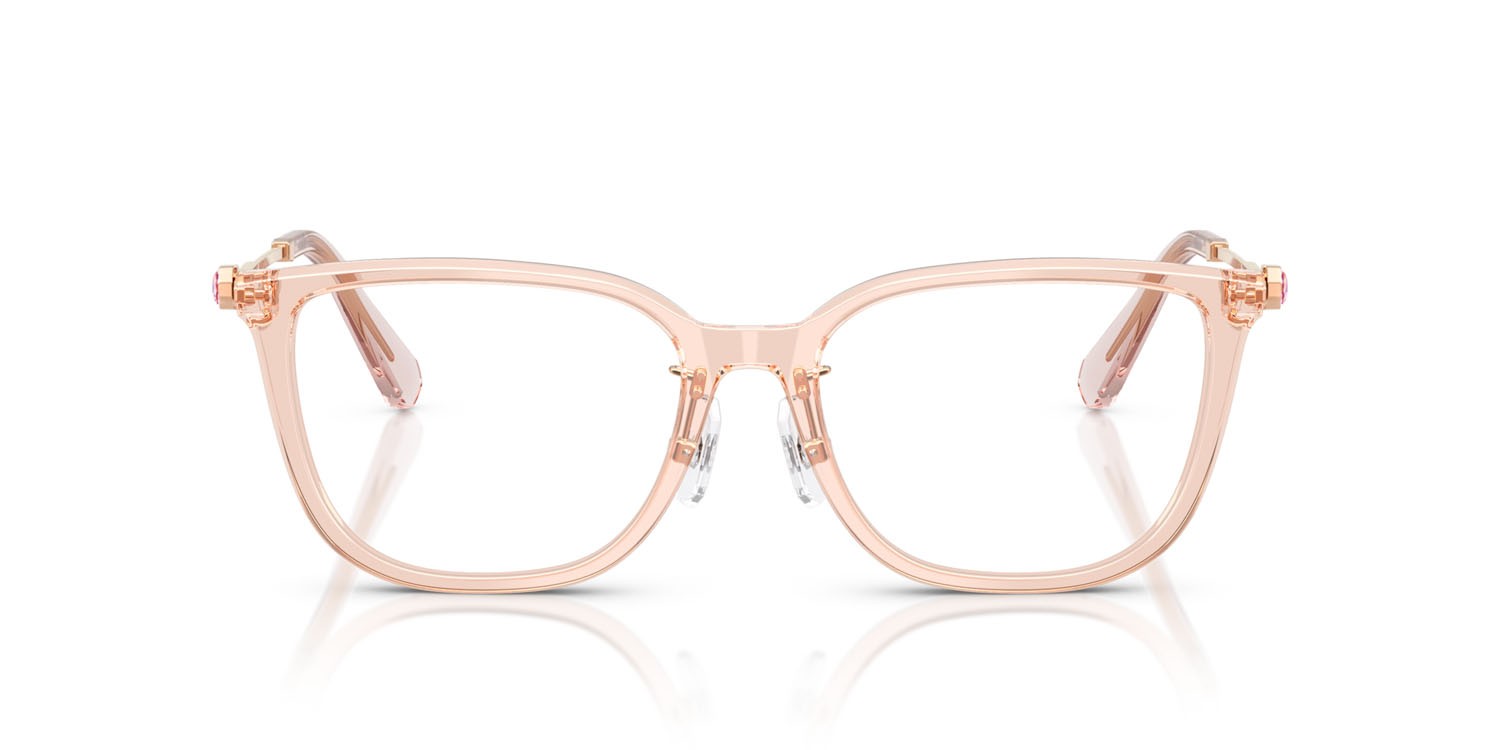 Eyeglasses Swarovski SK 2041D (1070) color rosa trasparente shape square lenses lente demo