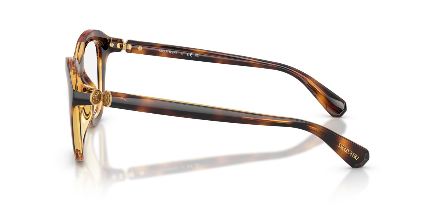 Eyeglasses Swarovski SK 2042U (1002) color havana shape cat eye lenses lente demo