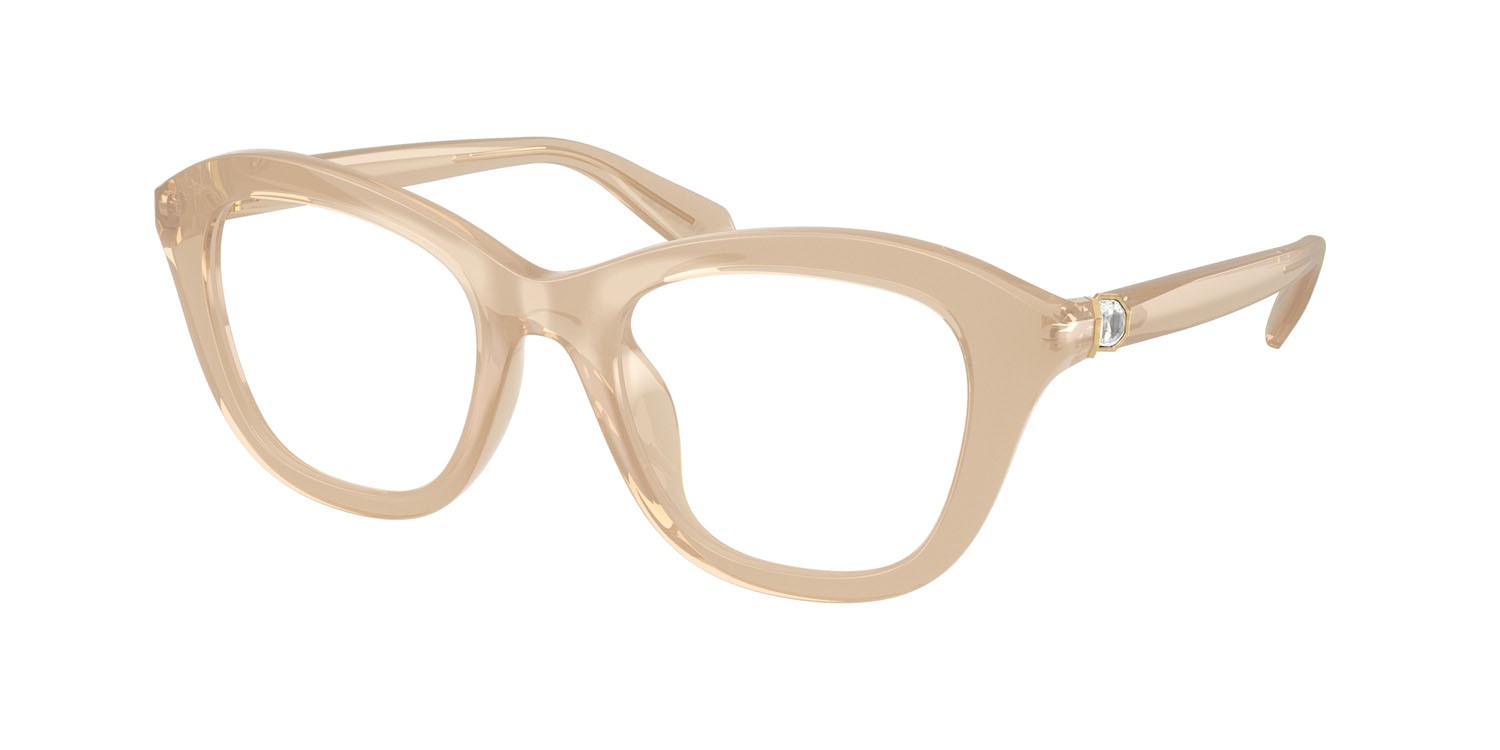 Eyeglasses Swarovski SK 2042U (1034) color beige perlaceo shape cat eye lenses lente demo