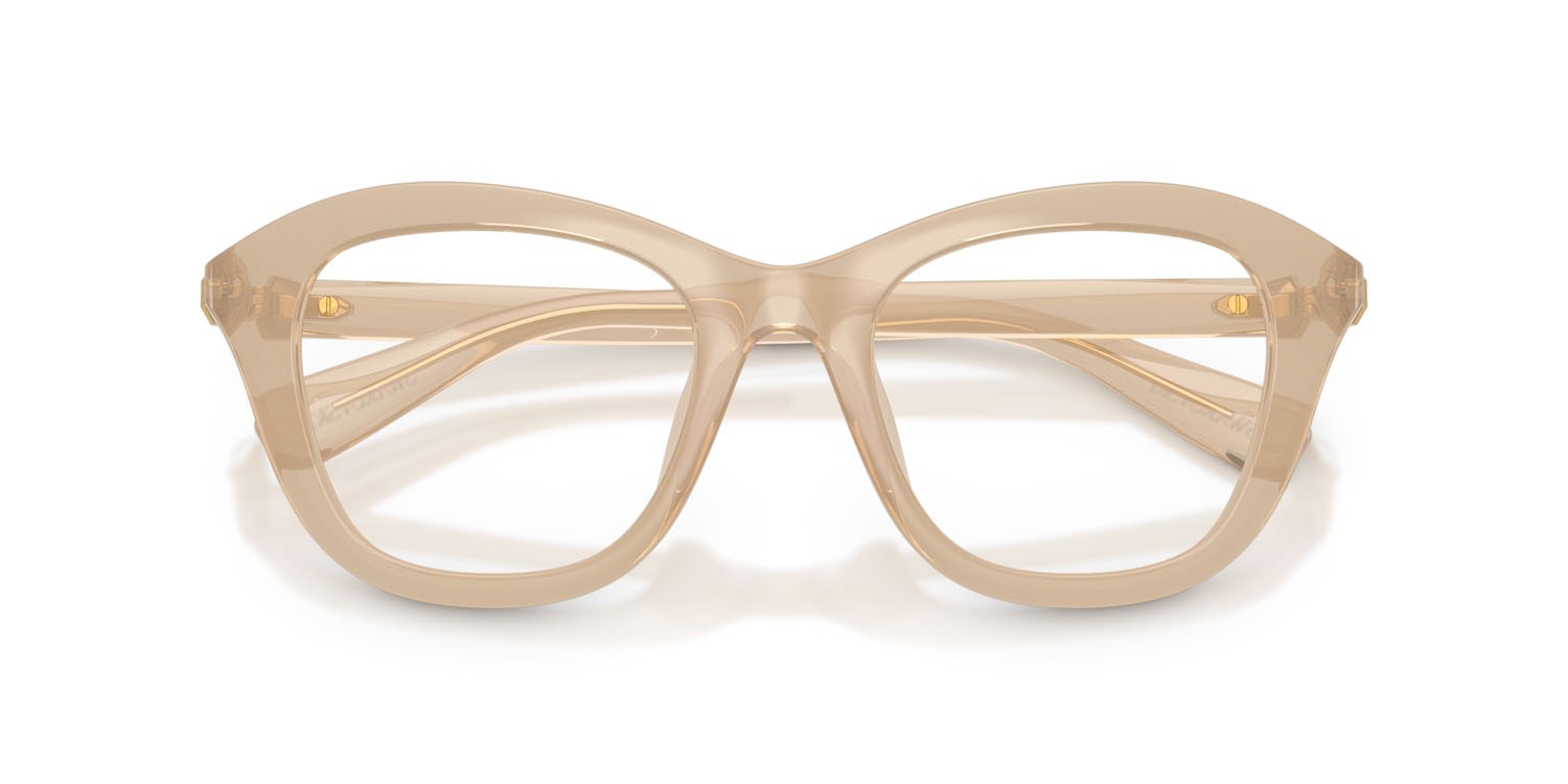 Eyeglasses Swarovski SK 2042U (1034) color beige perlaceo shape cat eye lenses lente demo