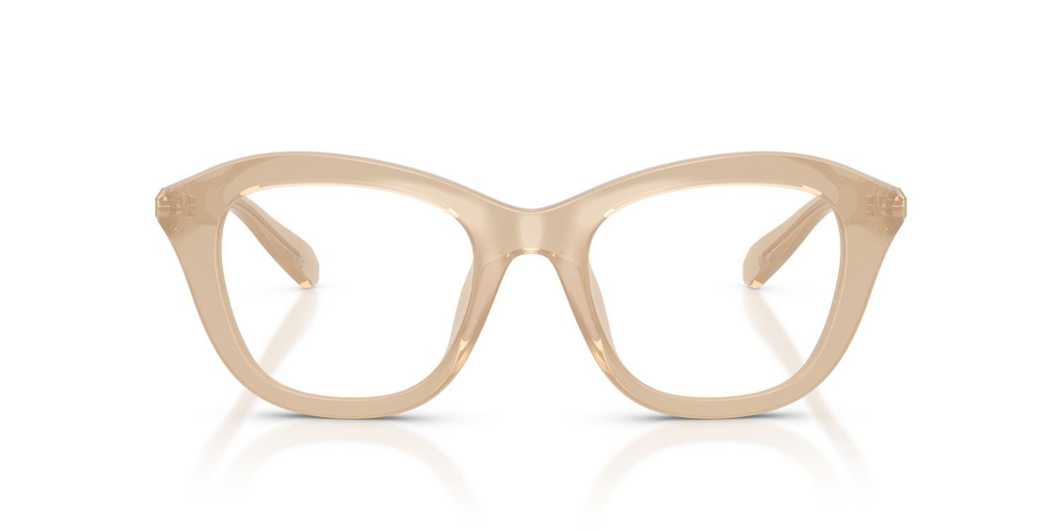 Eyeglasses Swarovski SK 2042U (1034) color beige perlaceo shape cat eye lenses lente demo