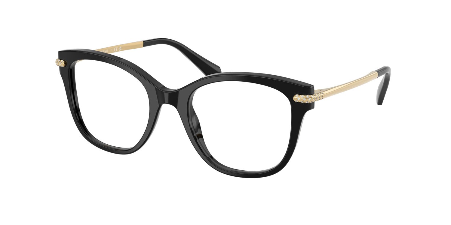 Eyeglasses Swarovski SK 2044 (1001) color nero shape square lenses lente demo