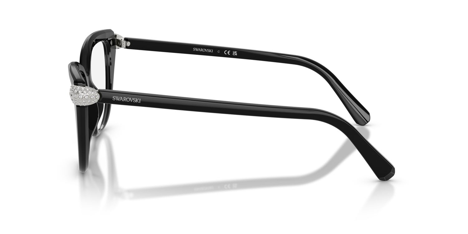 Eyeglasses Swarovski SK 2045 (1001) color nero shape cat eye lenses lente demo