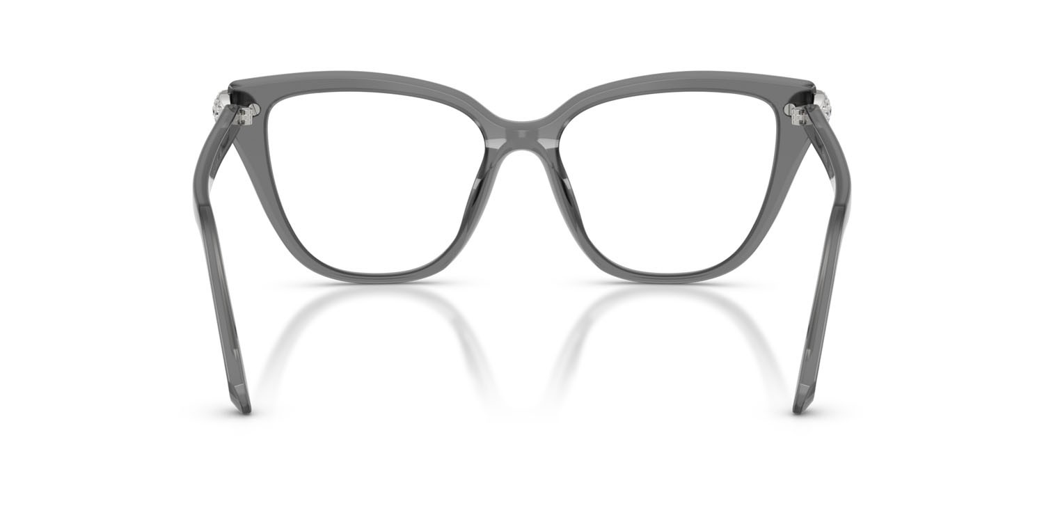 Eyeglasses Swarovski SK 2045 (1072) color grigio perlaceo shape cat eye lenses lente demo