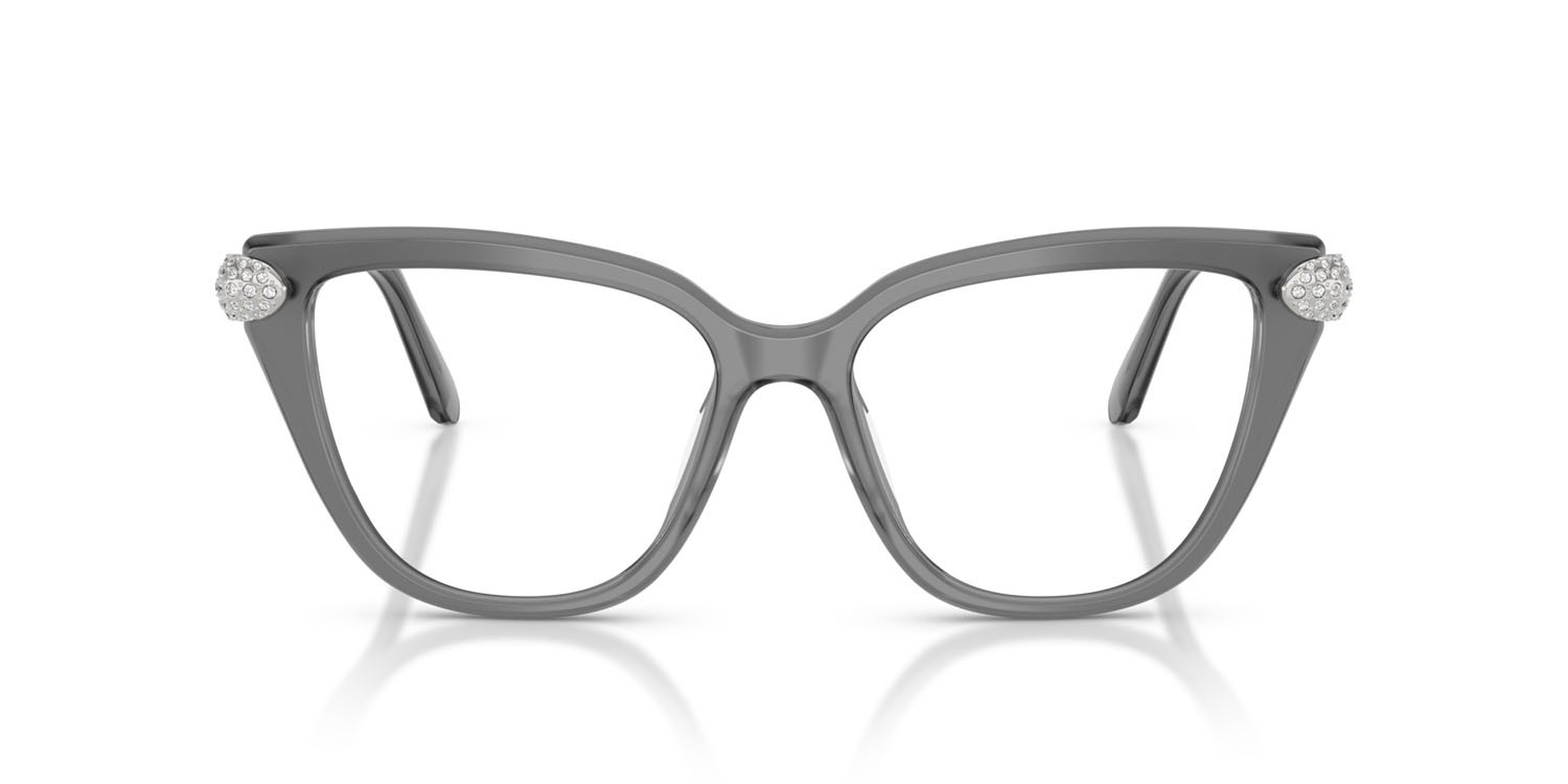 Eyeglasses Swarovski SK 2045 (1072) color grigio perlaceo shape cat eye lenses lente demo
