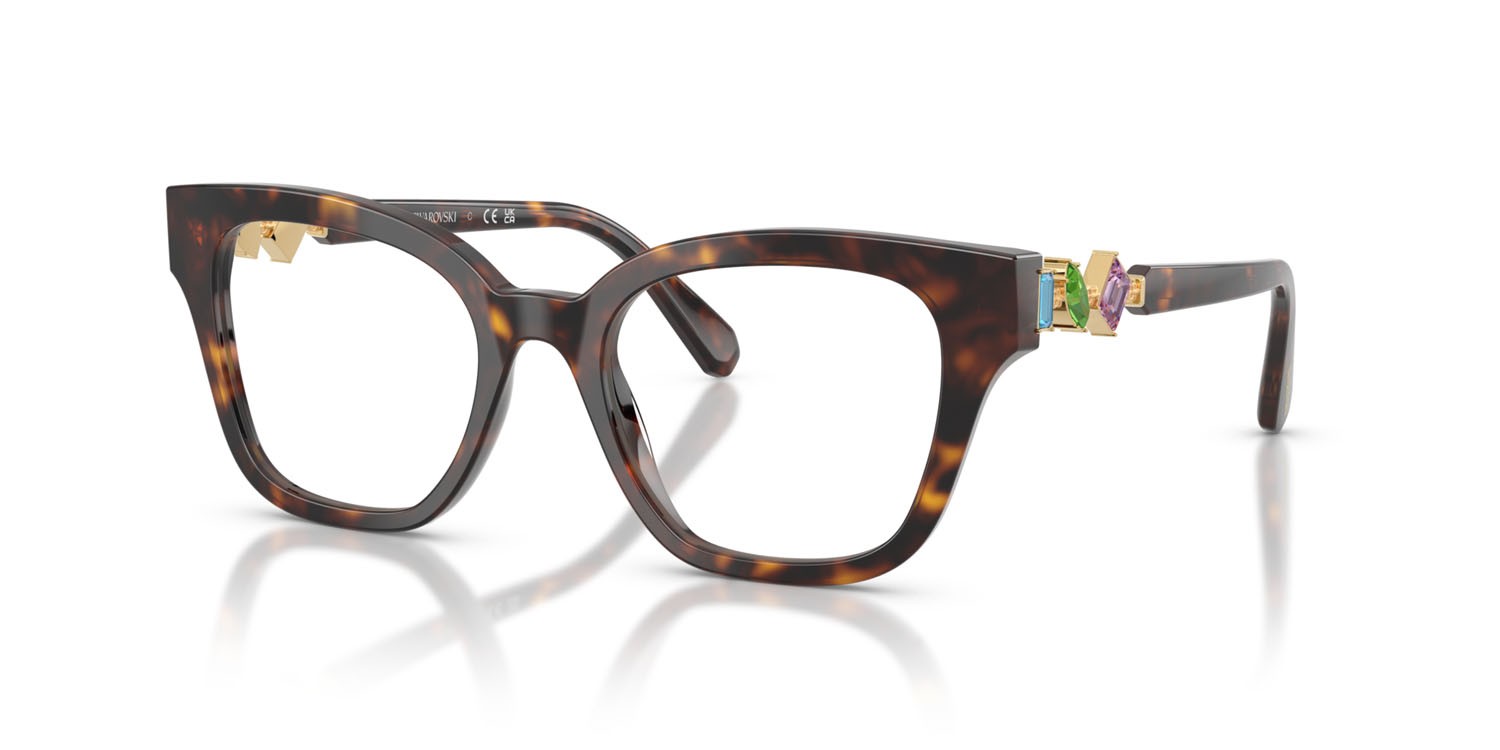 Eyeglasses Swarovski SK 2048 (1002) color havana shape square lenses lente demo