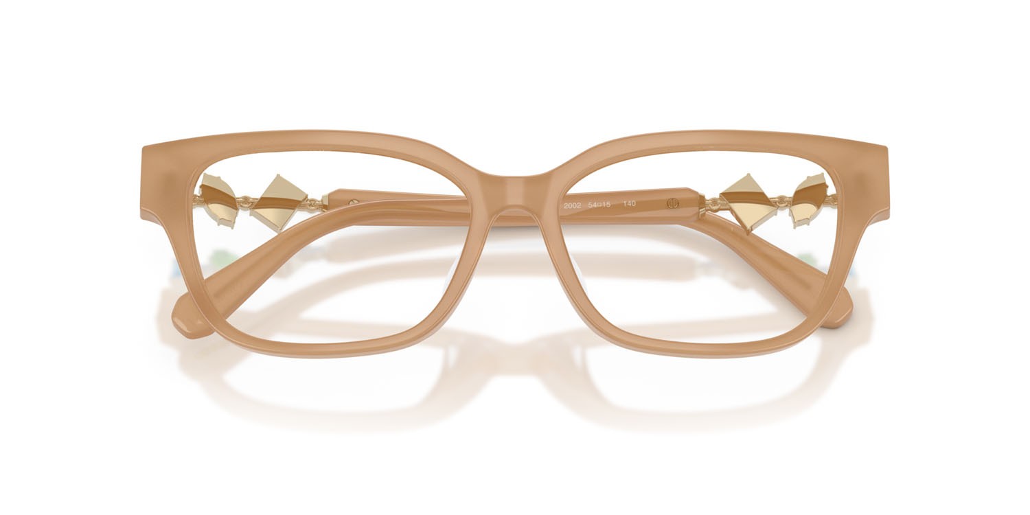 Eyeglasses Swarovski SK 2049D (2002) color beige opalino shape square lenses lente demo