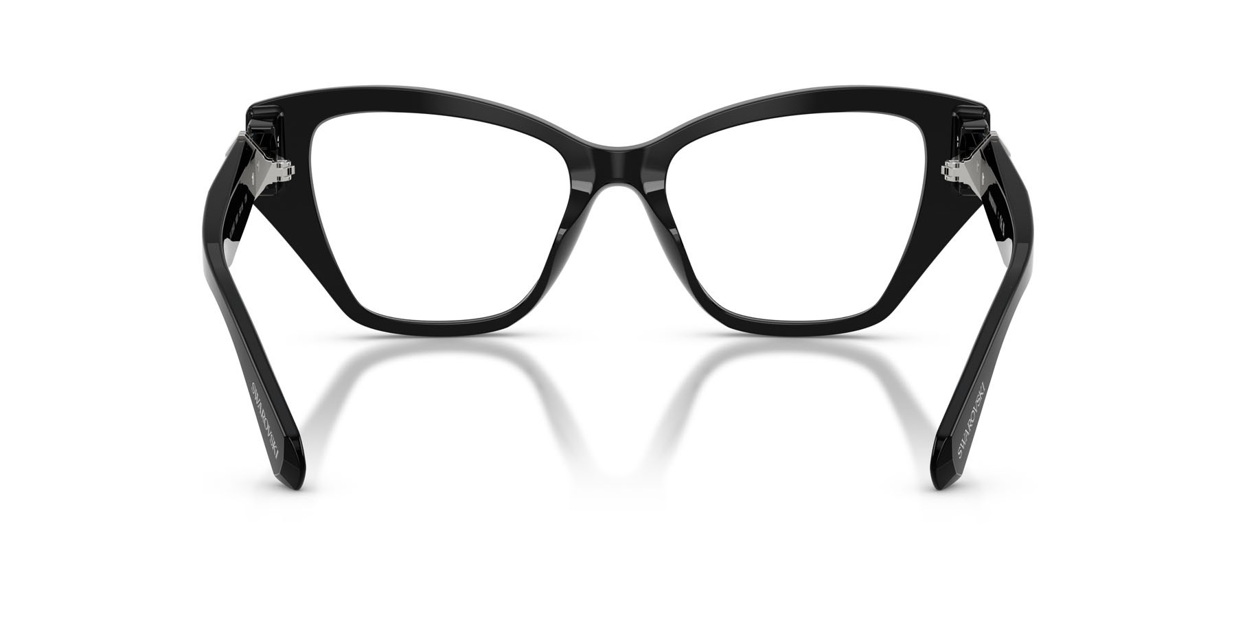Eyeglasses Swarovski SK 2050U (1001) color nero shape cat eye lenses lente demo