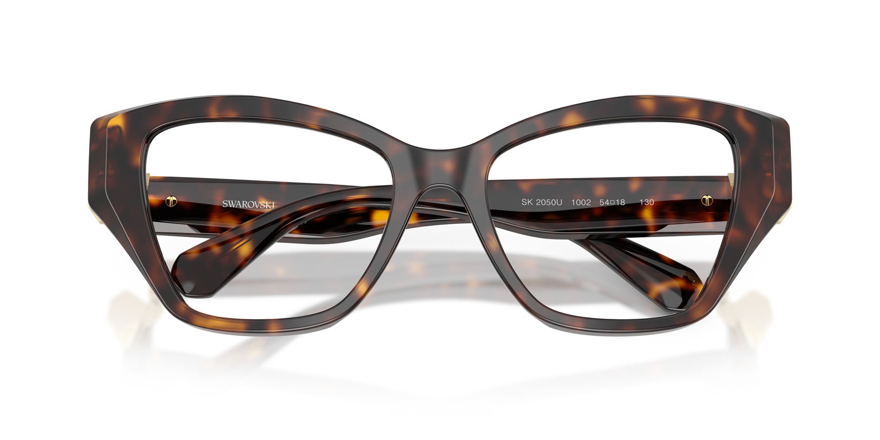 Eyeglasses Swarovski SK 2050U (1002) color havana shape cat eye lenses lente demo