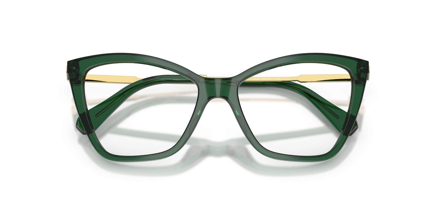 Eyeglasses Swarovski SK 2051 (1045) color verde trasparente shape cat eye lenses lente demo