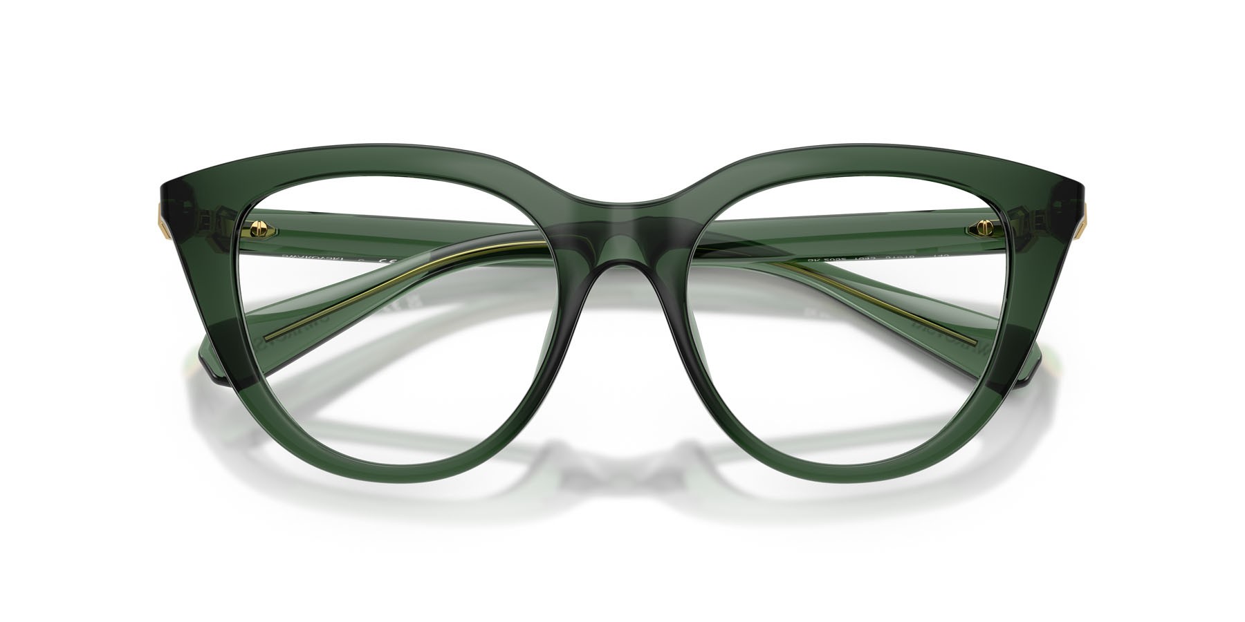 Eyeglasses Swarovski SK 2052 (1043) color verde trasparente shape cat eye lenses lente demo