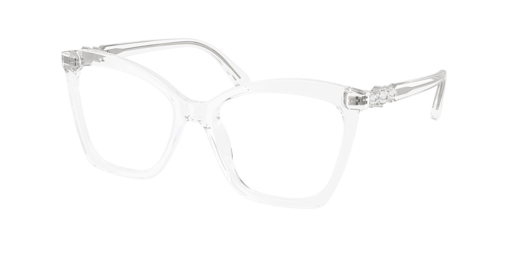 Eyeglasses Swarovski SK 2053 (1027) color trasparente shape cat eye lenses lente demo