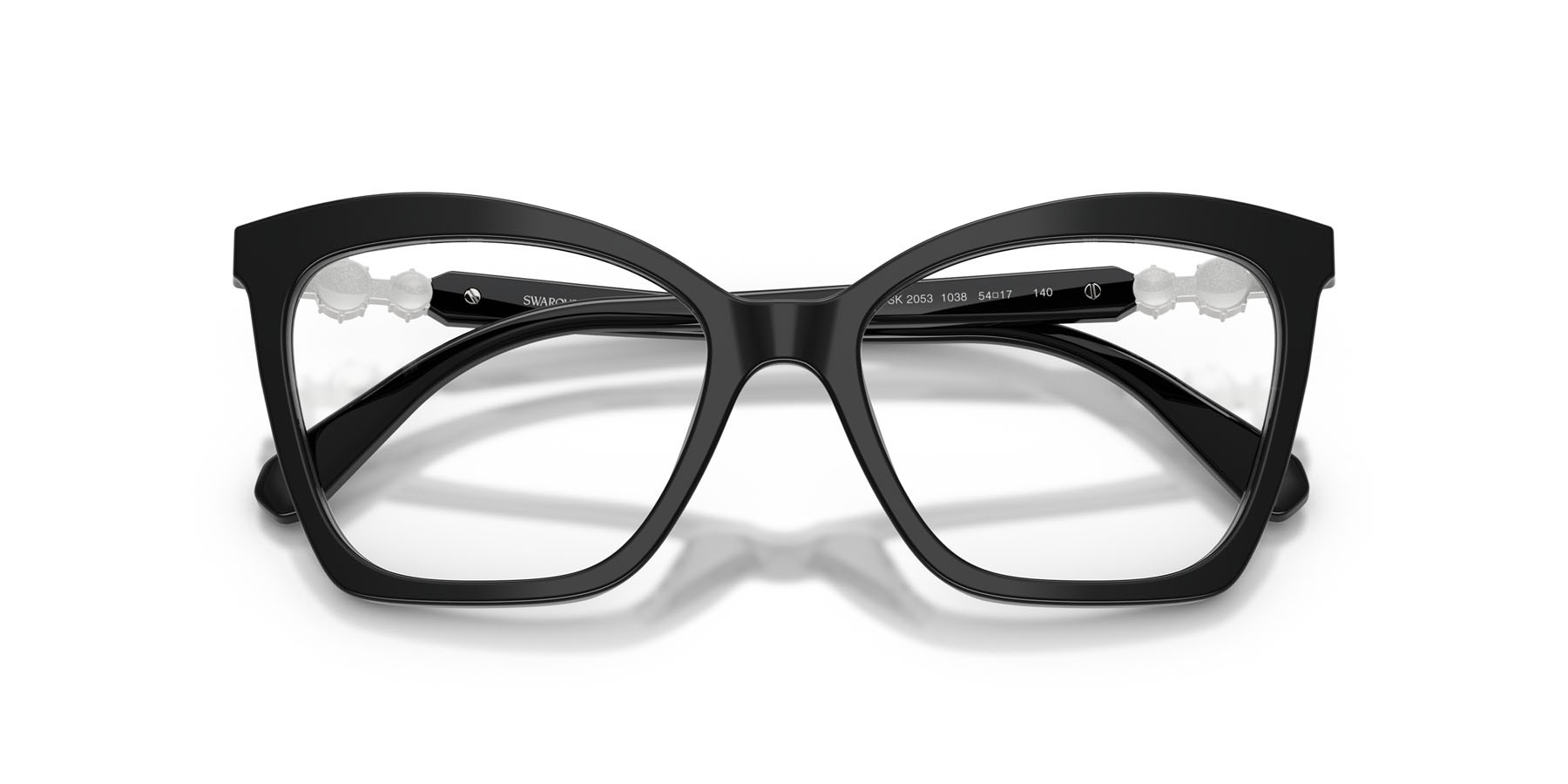 Eyeglasses Swarovski SK 2053 (1038) color nero shape cat eye lenses lente demo