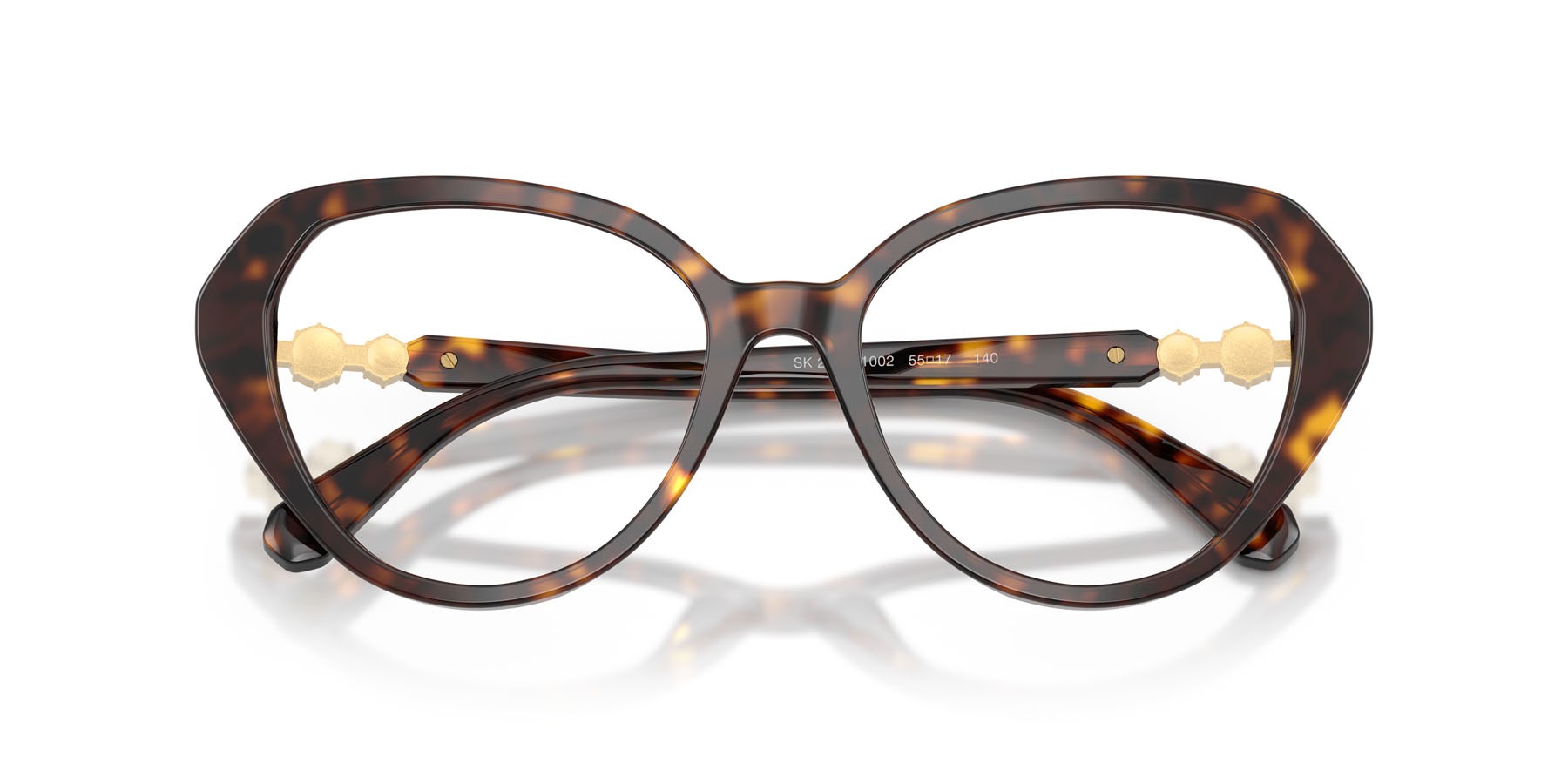 Eyeglasses Swarovski SK 2054 (1002) color havana shape cat eye lenses lente demo