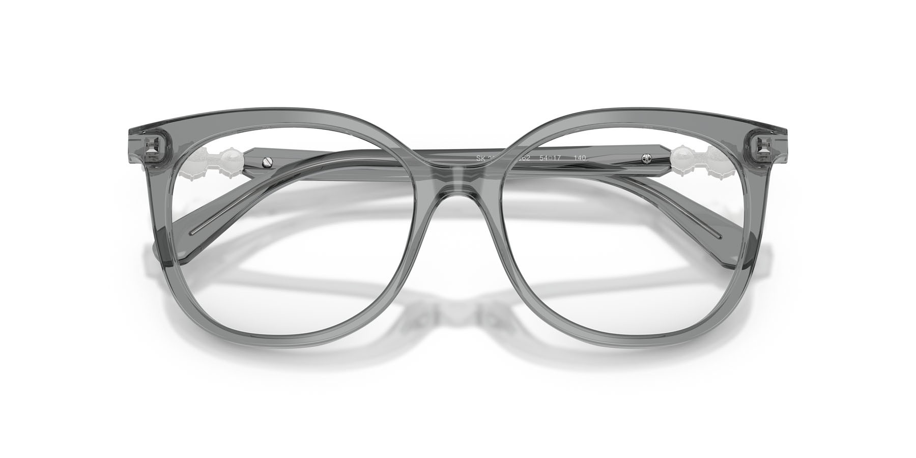 Eyeglasses Swarovski SK 2055 (1062) color grigio trasparente shape pantos lenses lente demo