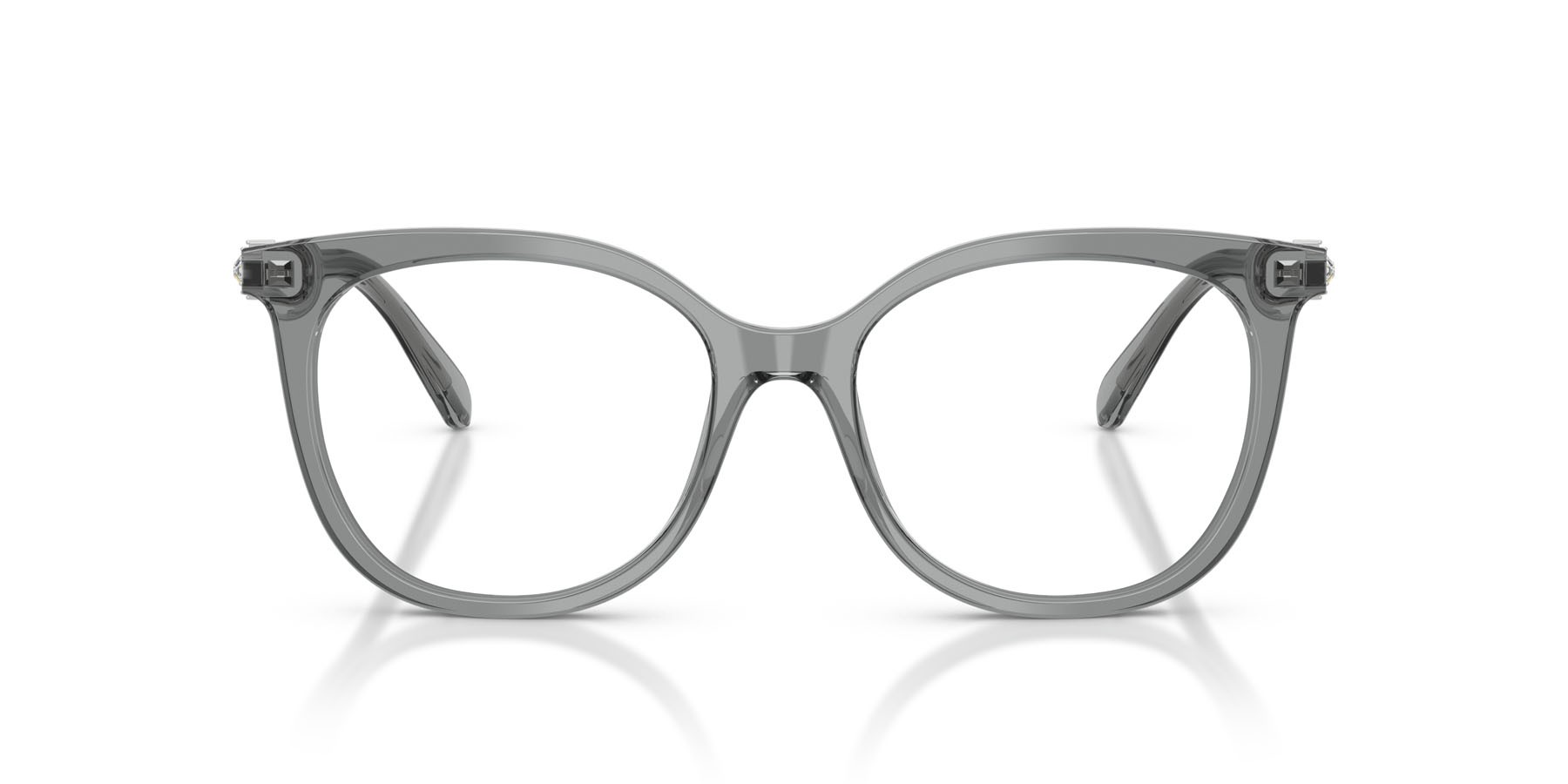 Eyeglasses Swarovski SK 2055 (1062) color grigio trasparente shape pantos lenses lente demo