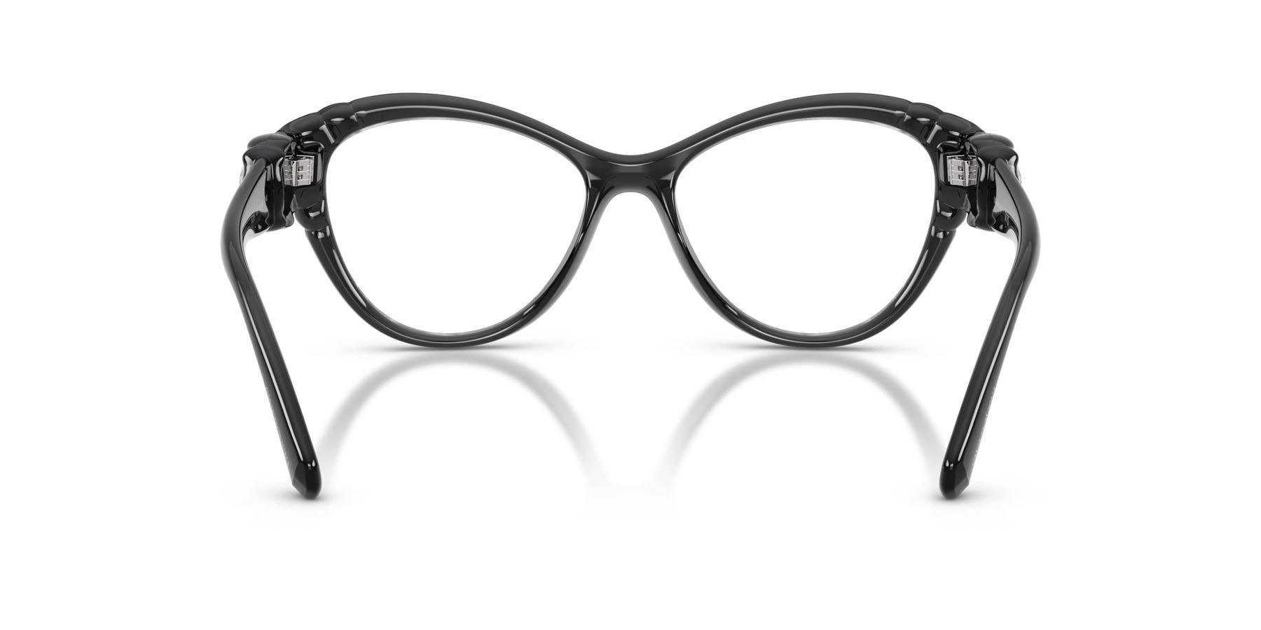 Eyeglasses Swarovski SK 2057 (1087) color grigio scuro shape cat eye lenses lente demo