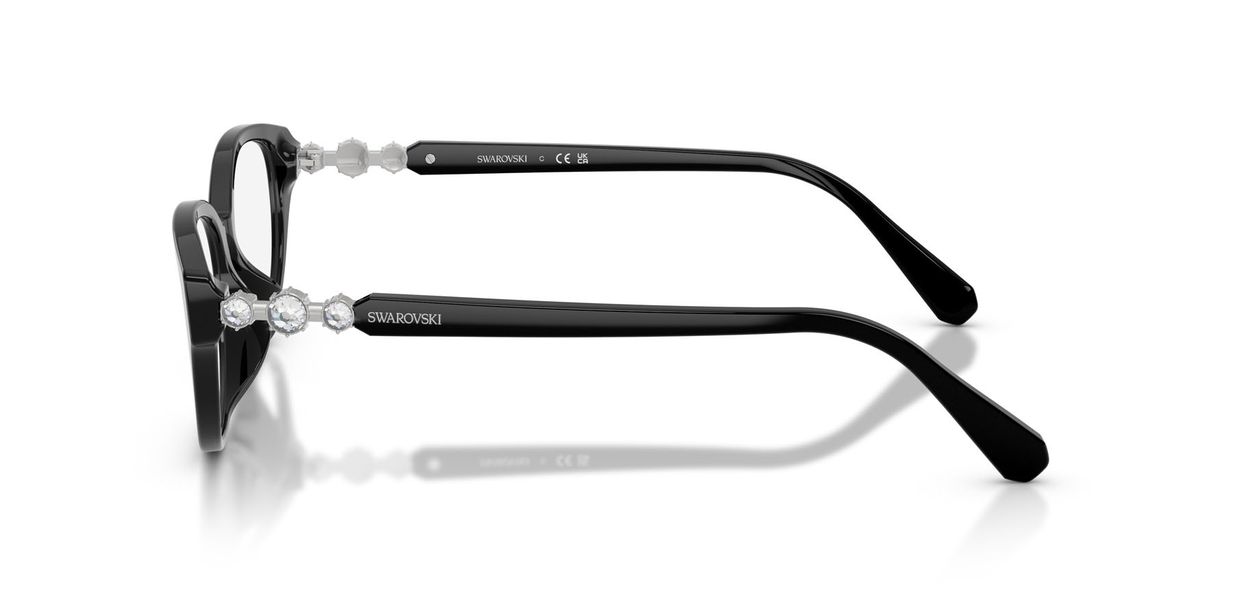 Eyeglasses Swarovski SK 2058D (1038) color nero shape pantos lenses lente demo