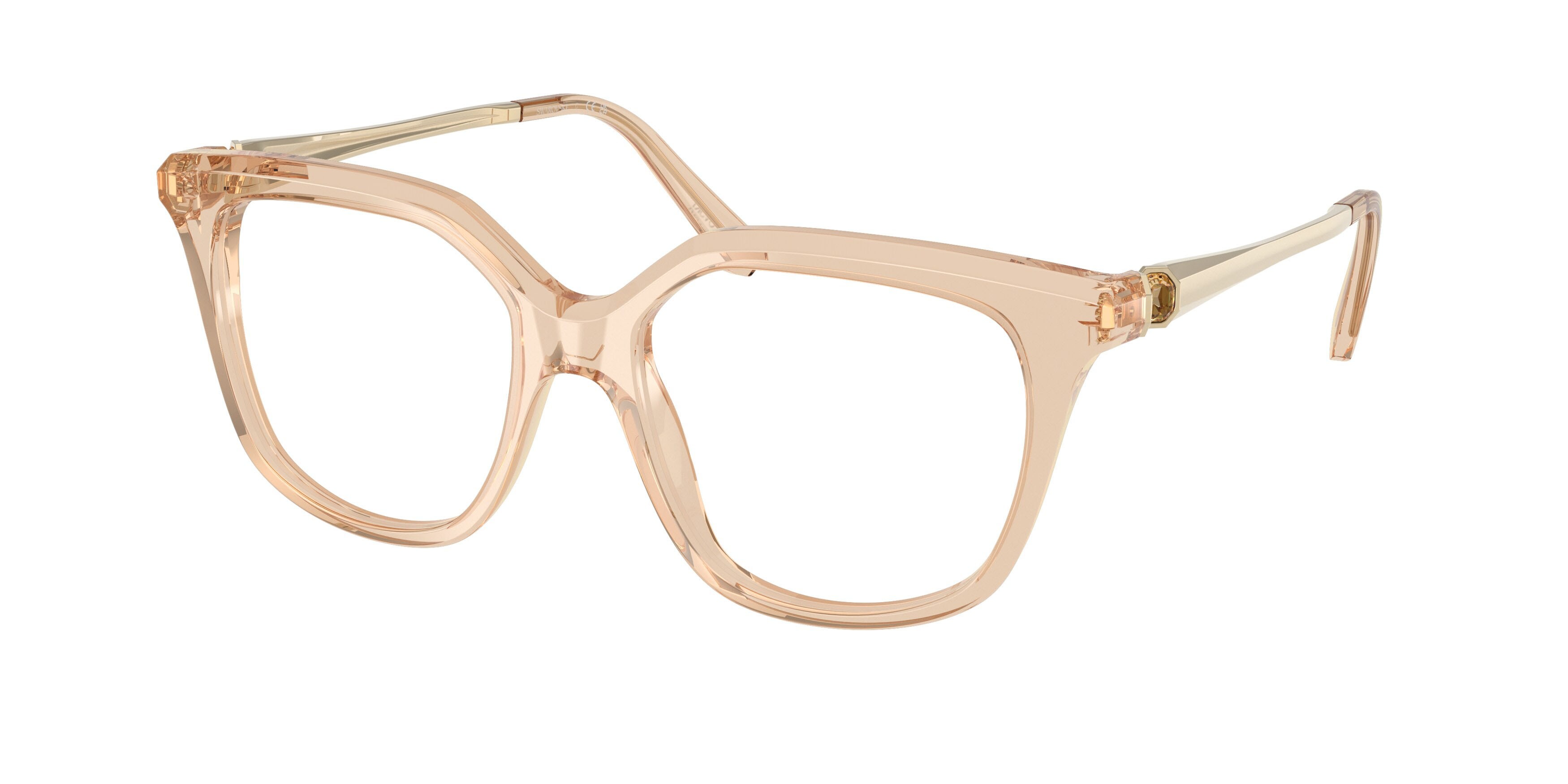 Eyeglasses Swarovski SK 2059 (1092) color beige trasparente shape square lenses lente demo