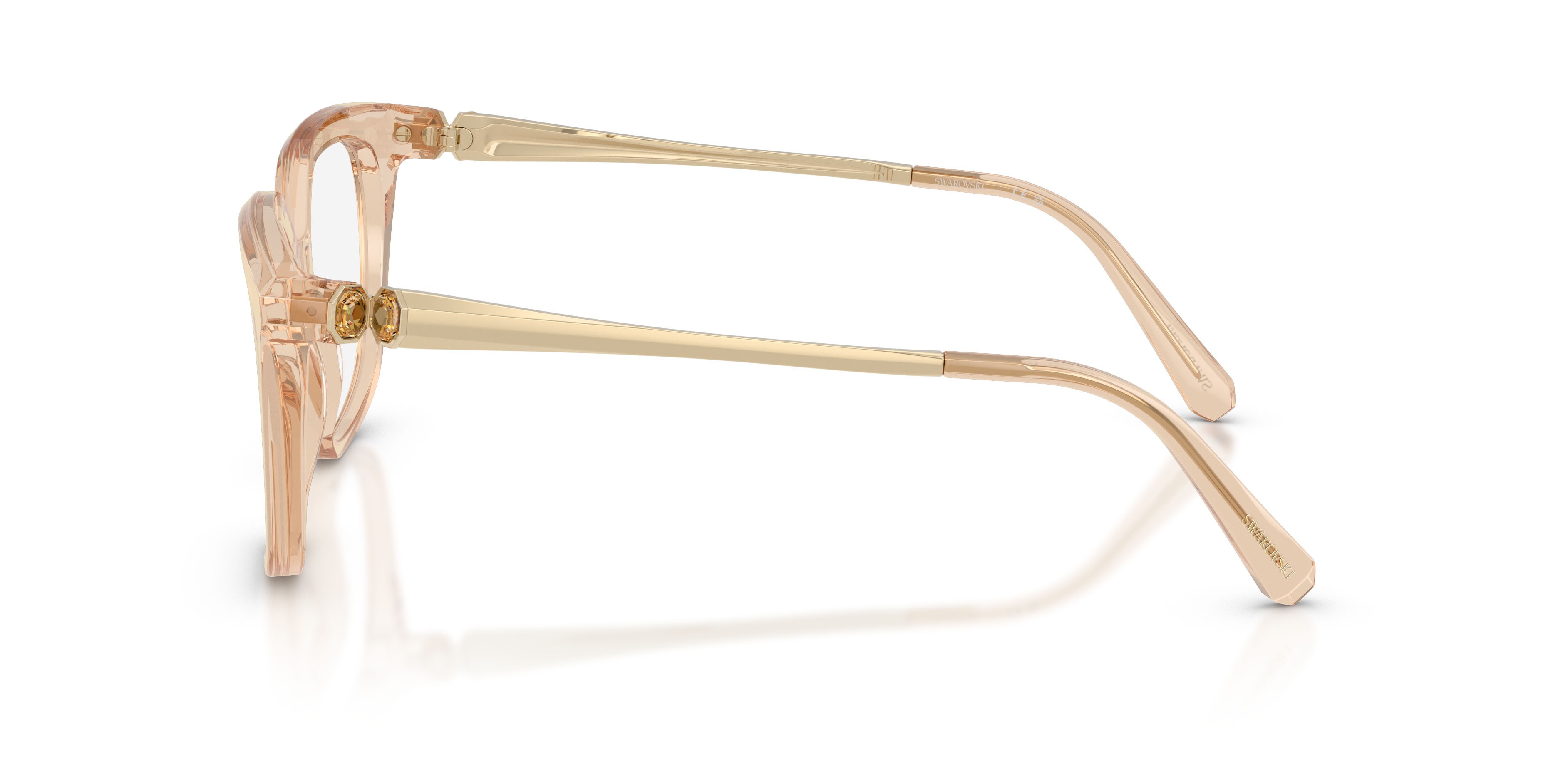 Eyeglasses Swarovski SK 2059 (1092) color beige trasparente shape square lenses lente demo
