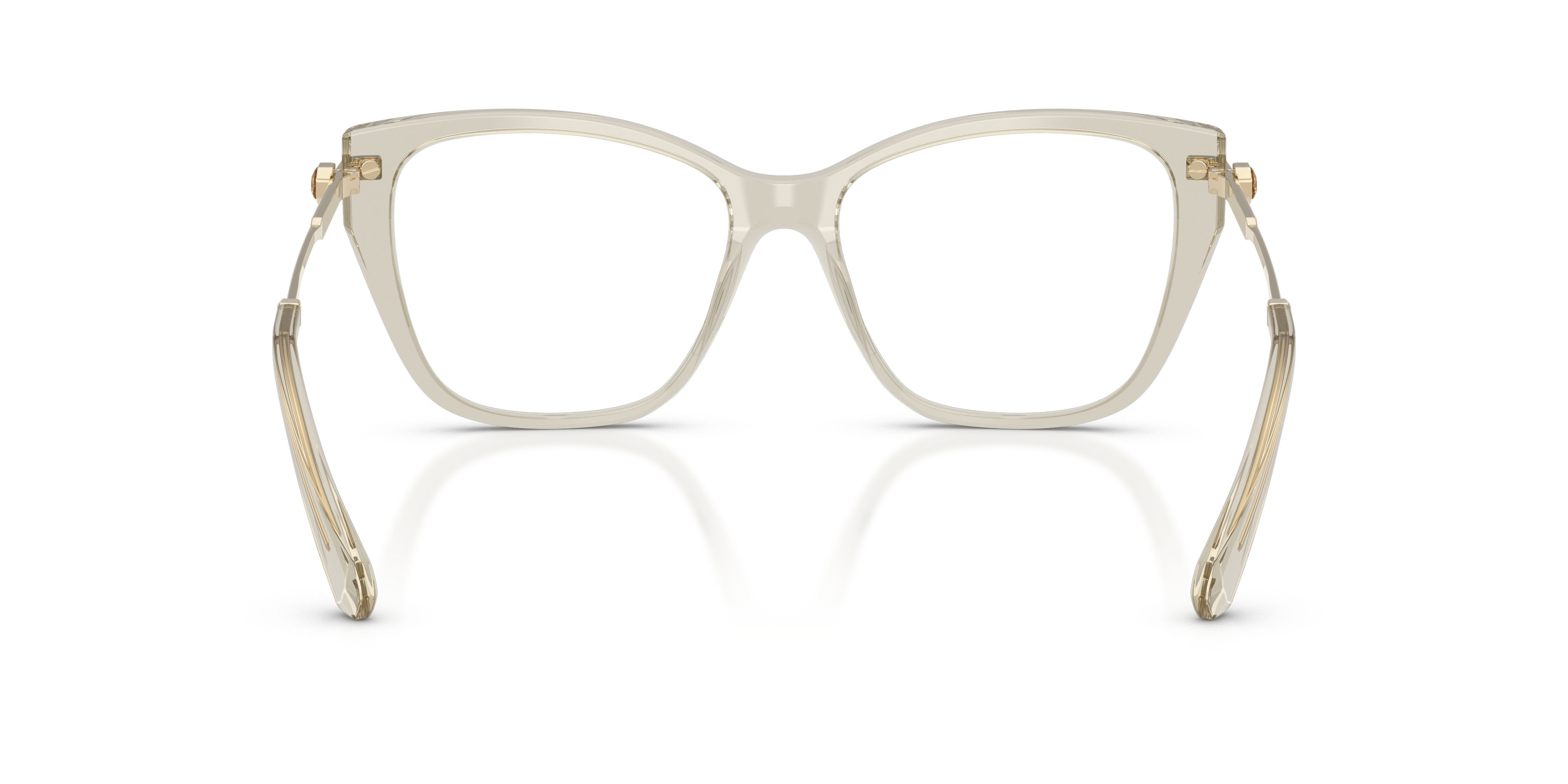 Occhiali da vista Swarovski SK 2060 (3003) colore beige forma cat eye lenti lente demo