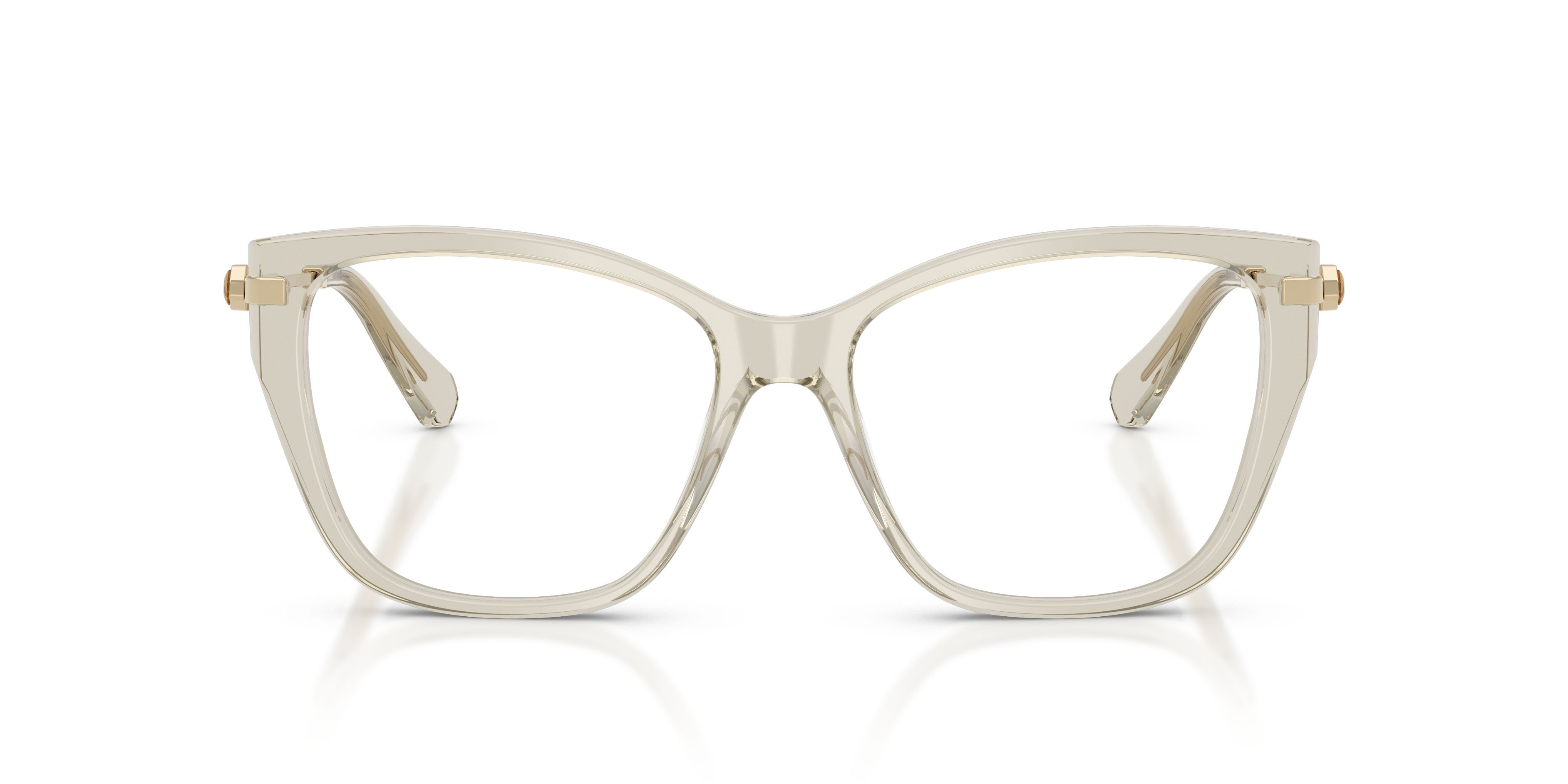 Occhiali da vista Swarovski SK 2060 (3003) colore beige forma cat eye lenti lente demo