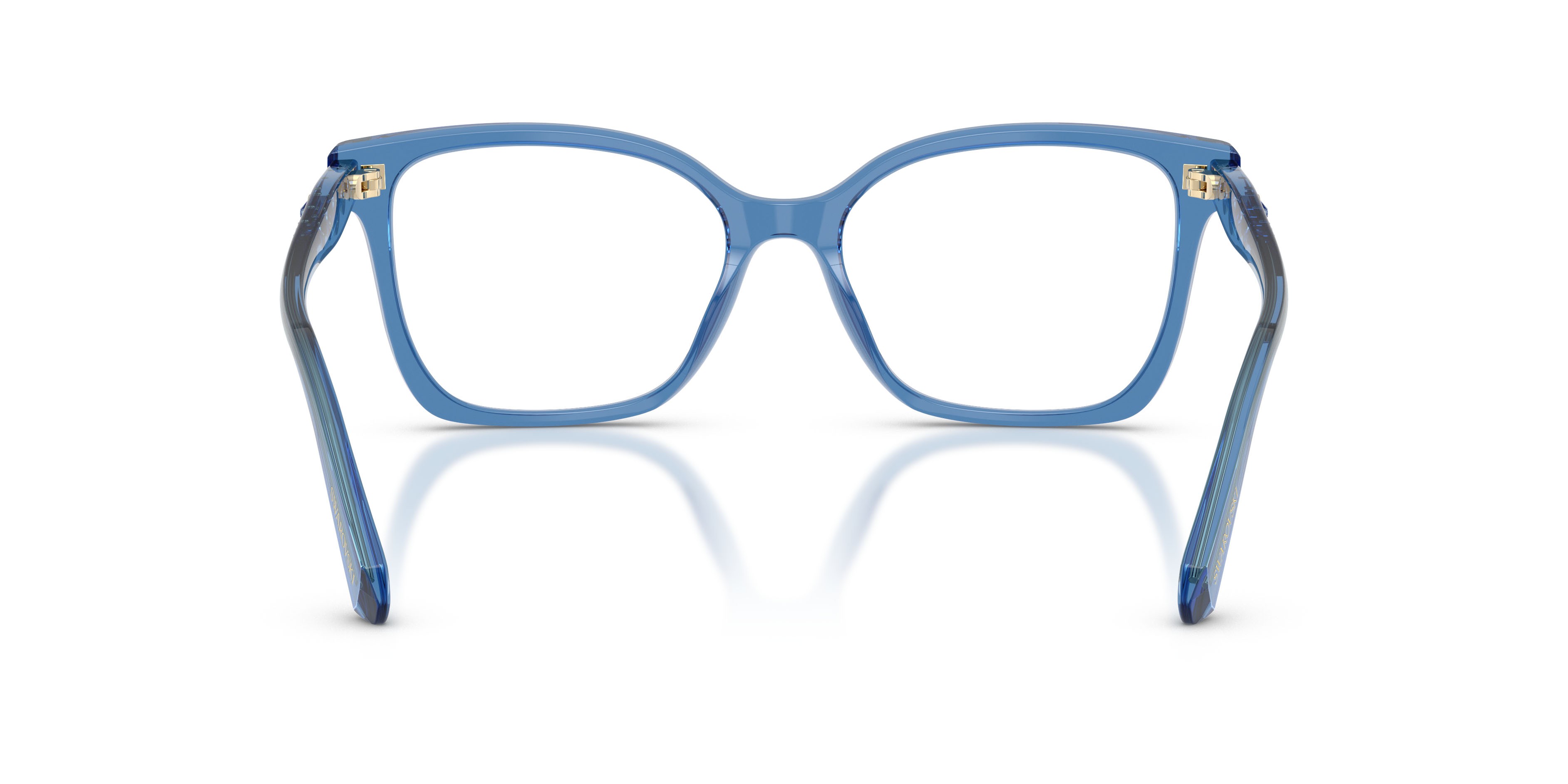 Eyeglasses Swarovski SK 2061 (1100) color blu trasparente shape square lenses lente demo