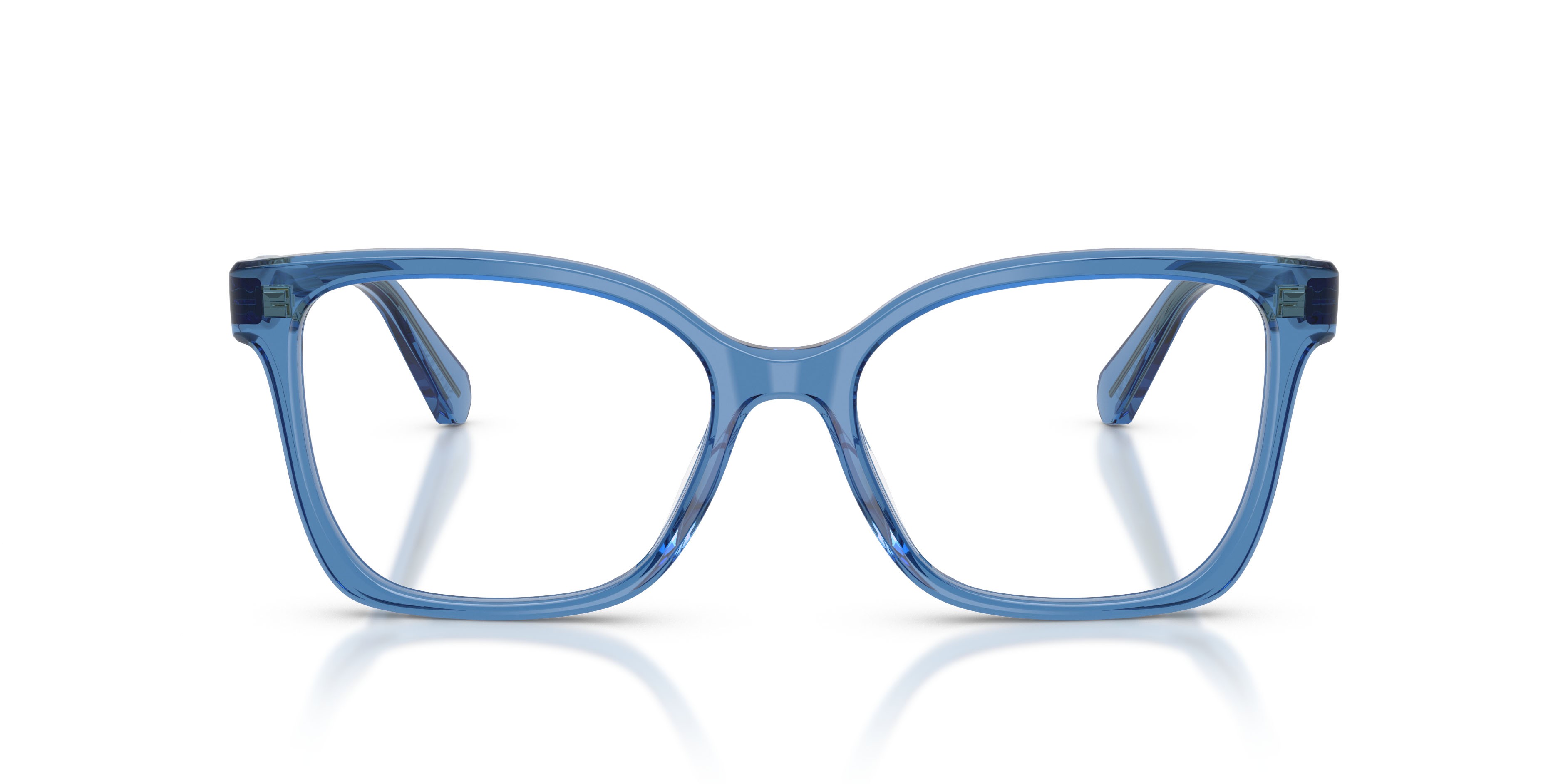 Eyeglasses Swarovski SK 2061 (1100) color blu trasparente shape square lenses lente demo