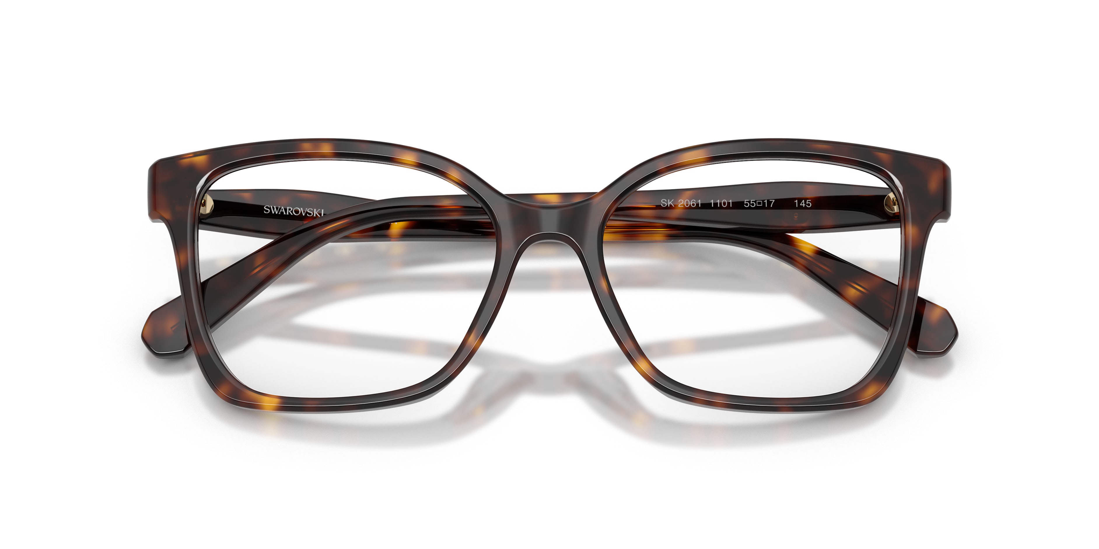 Eyeglasses Swarovski SK 2061 (1101) color havana shape square lenses lente demo