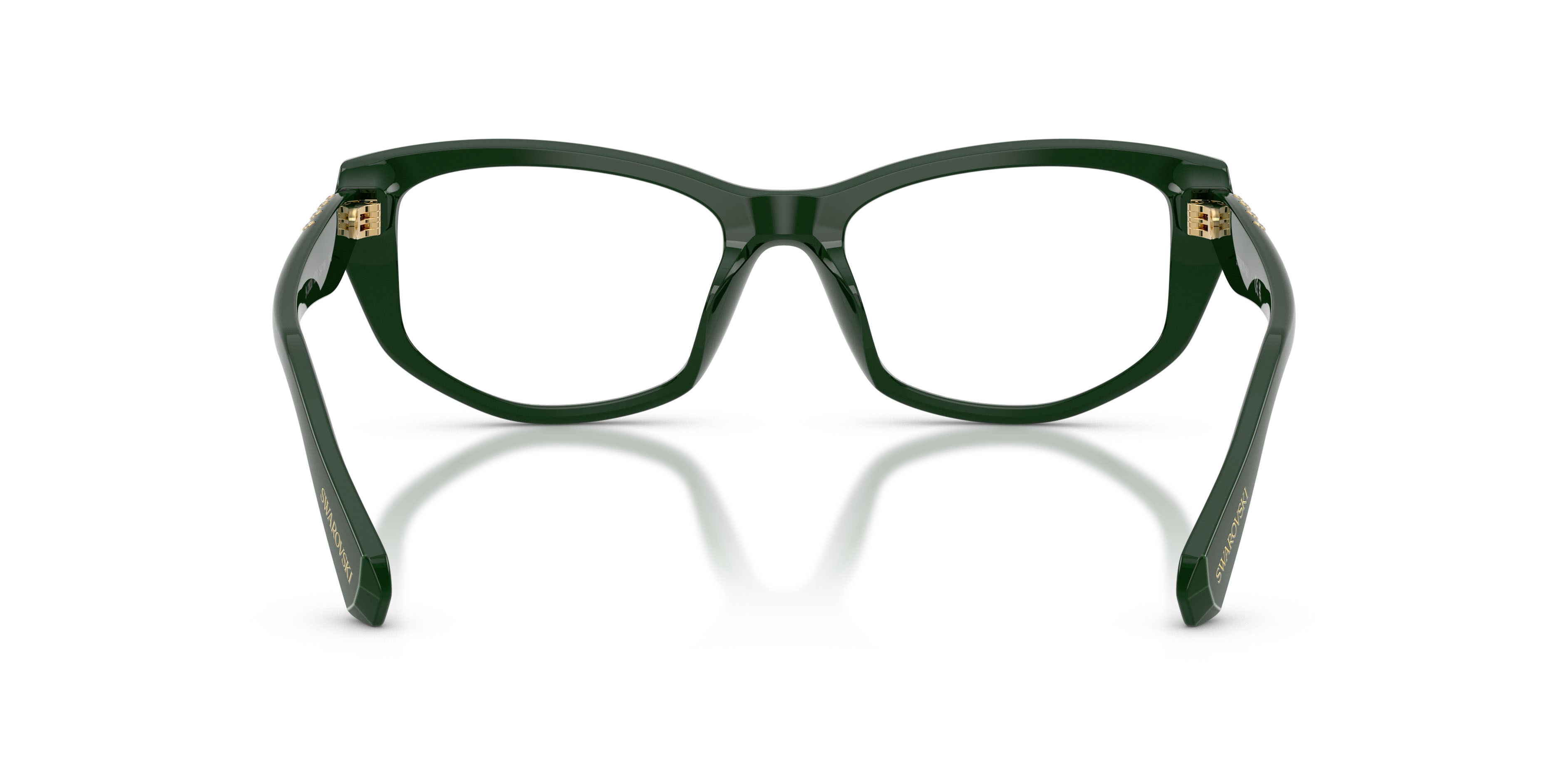 Eyeglasses Swarovski SK 2062U (1026) color verde scuro shape square lenses lente demo