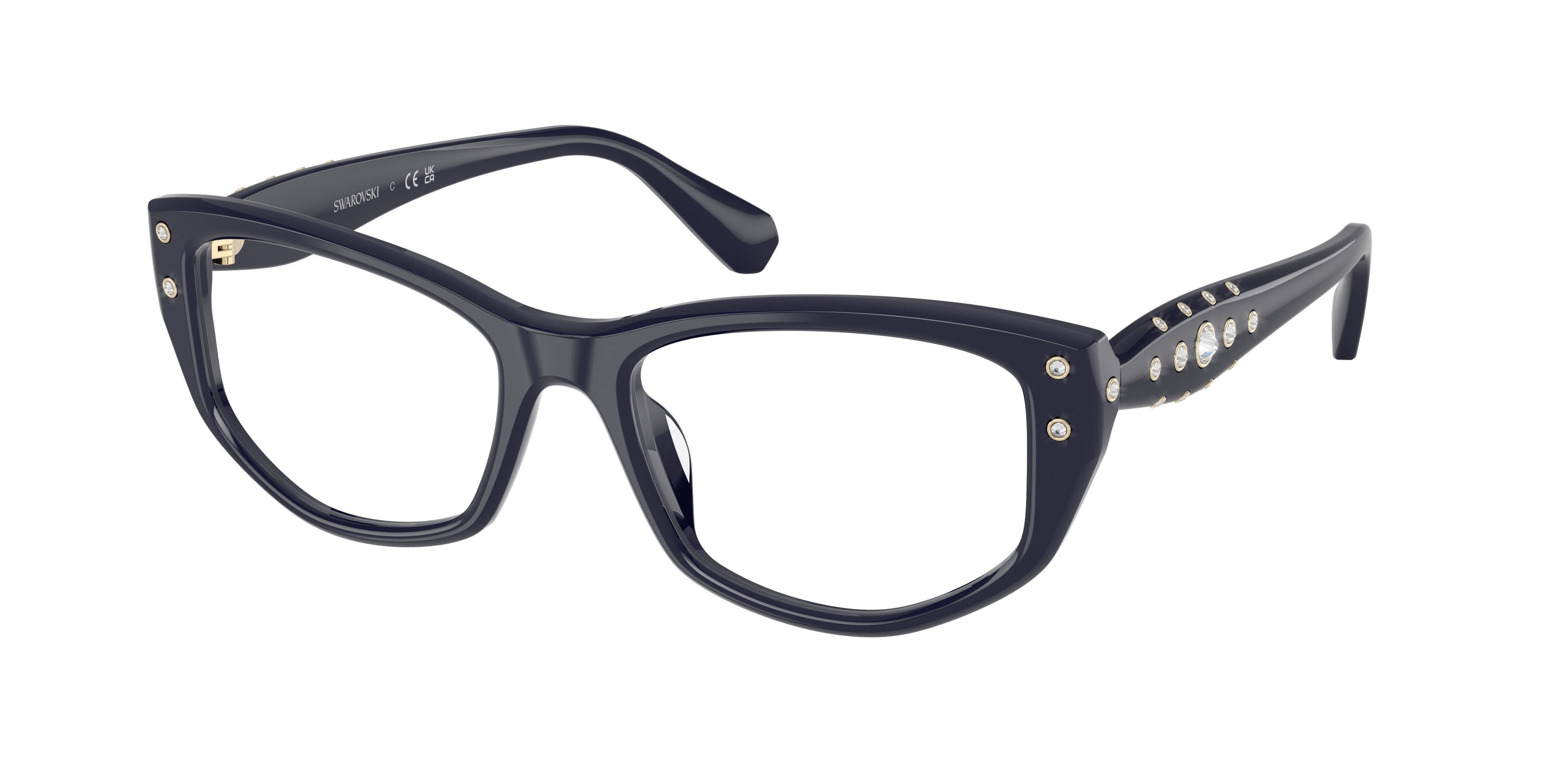 Occhiali da vista Swarovski SK 2062U (1099) colore blu forma quadrato lenti lente demo