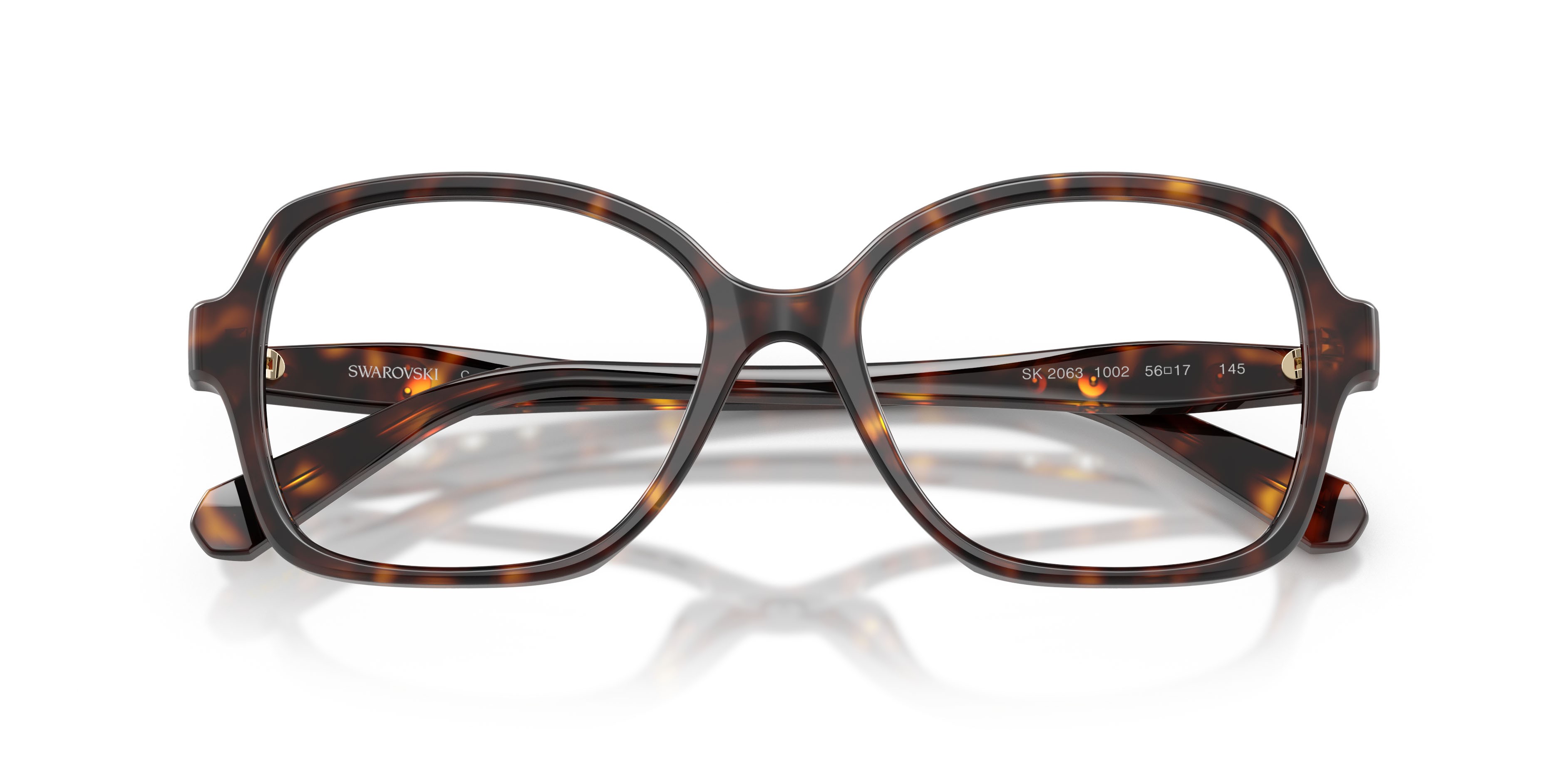 Eyeglasses Swarovski SK 2063 (1002) color havana shape square lenses lente demo