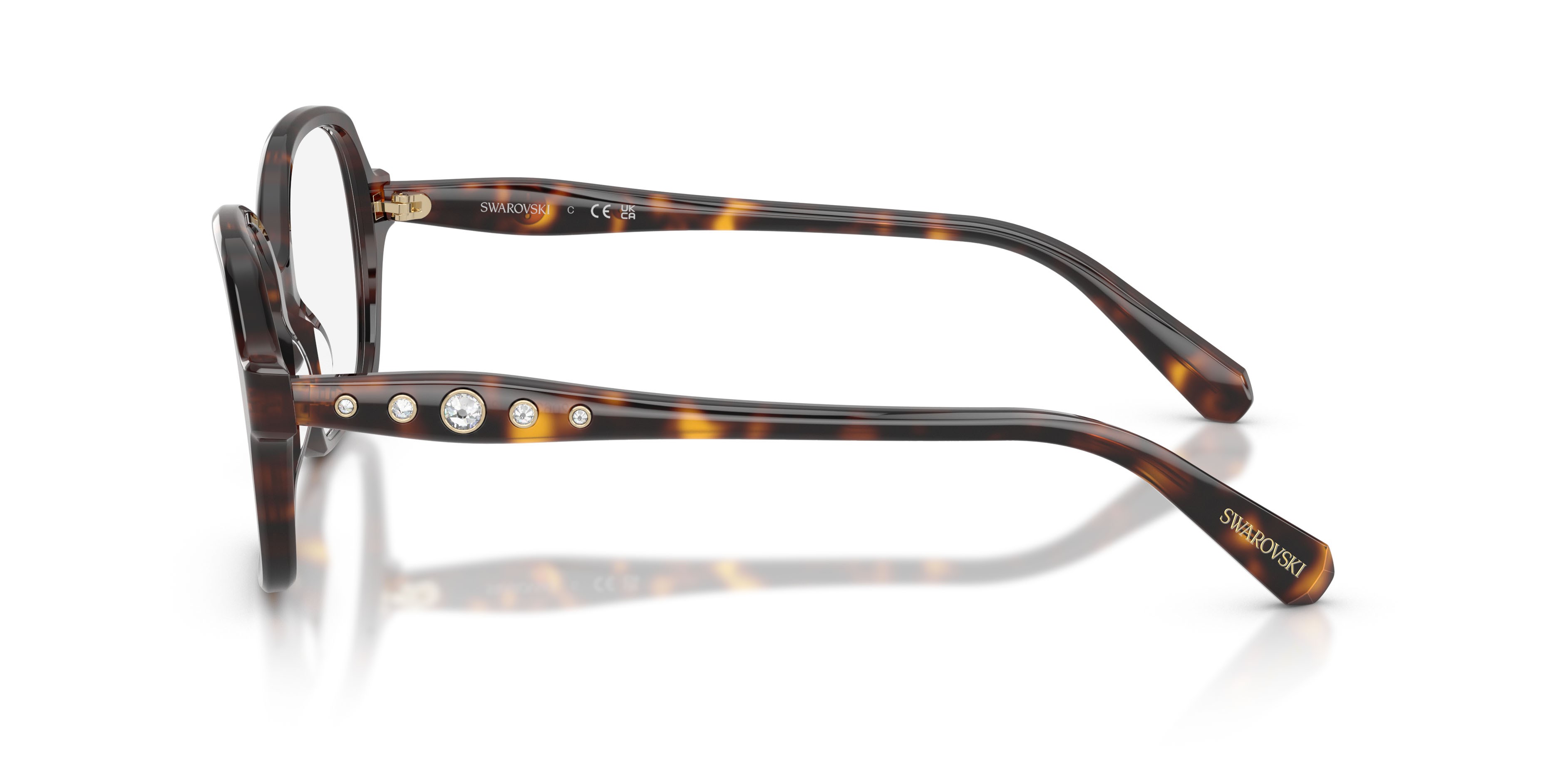 Eyeglasses Swarovski SK 2063 (1002) color havana shape square lenses lente demo