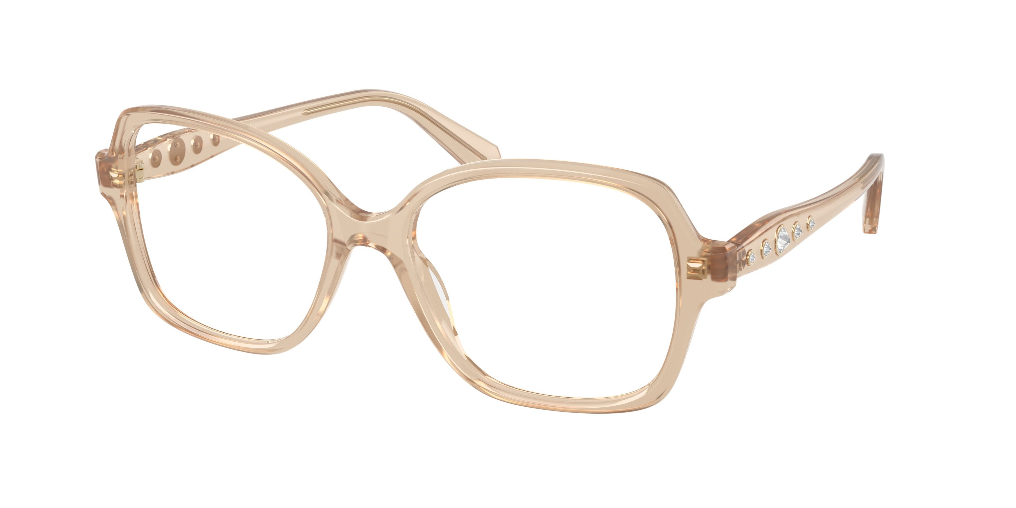 Eyeglasses Swarovski SK 2063 (1034) color beige perlaceo shape square lenses lente demo