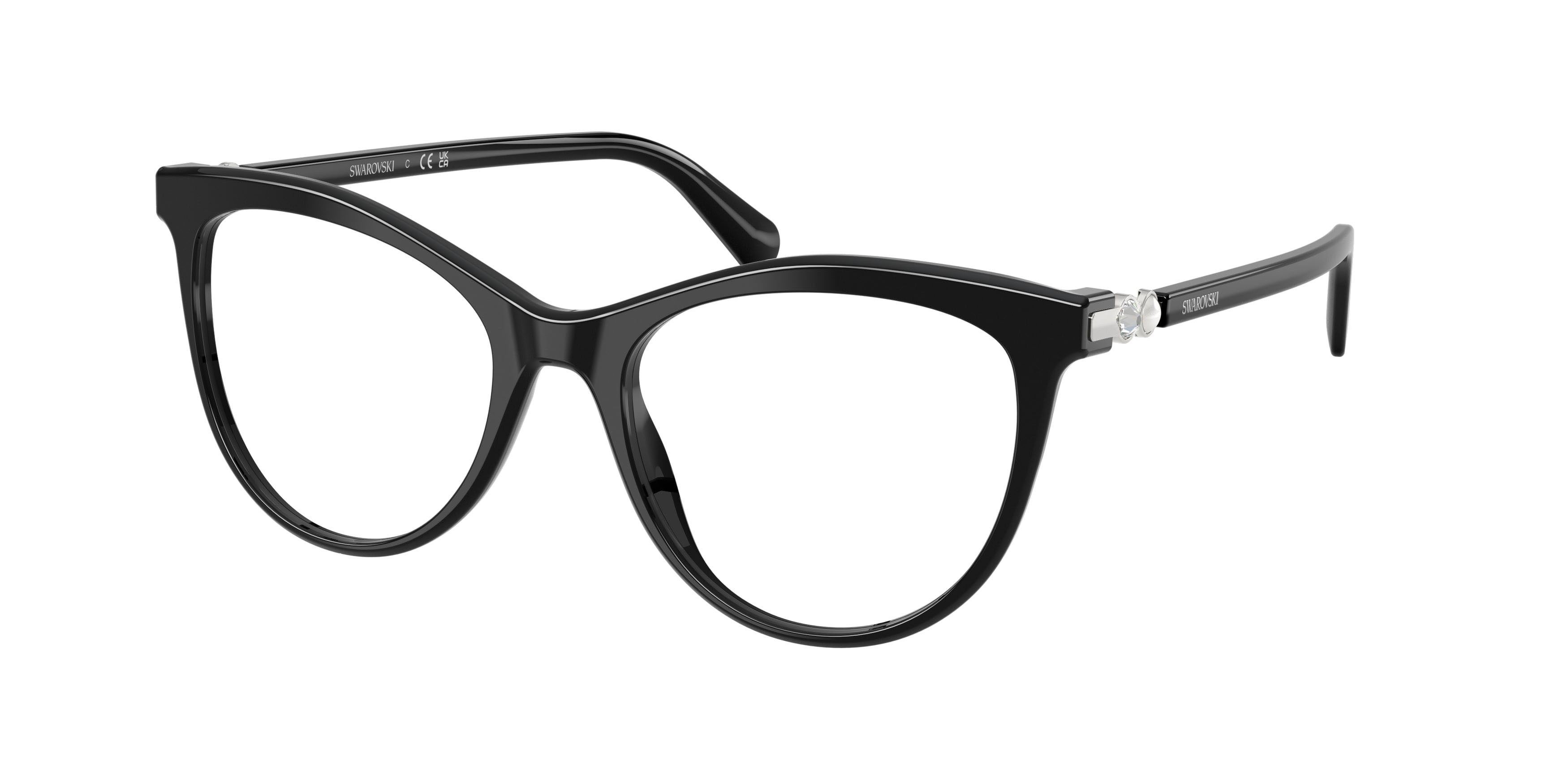 Eyeglasses Swarovski SK 2064 (1038) color nero shape round lenses lente demo