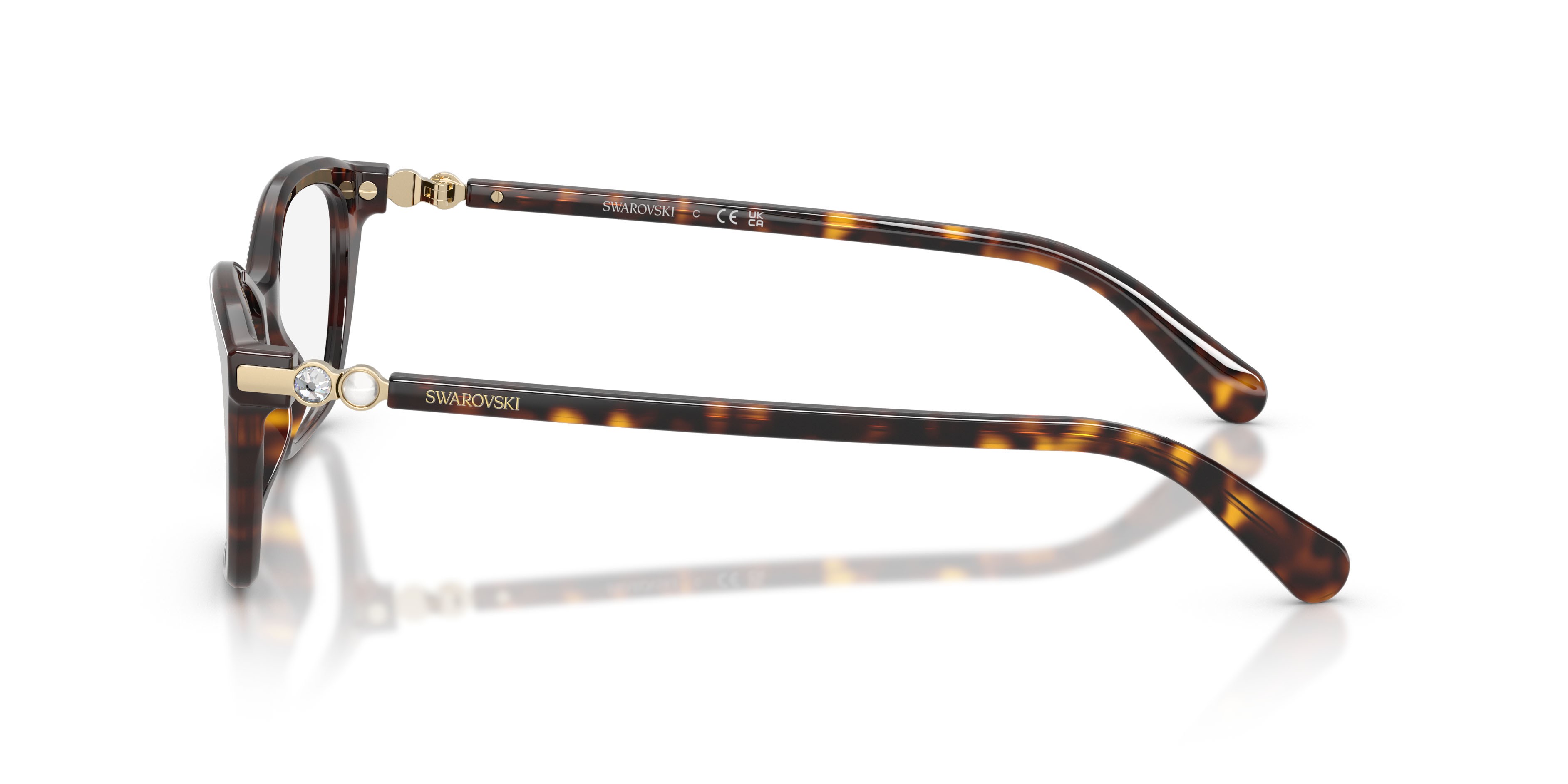 Eyeglasses Swarovski SK 2065 (1002) color havana shape square lenses lente demo
