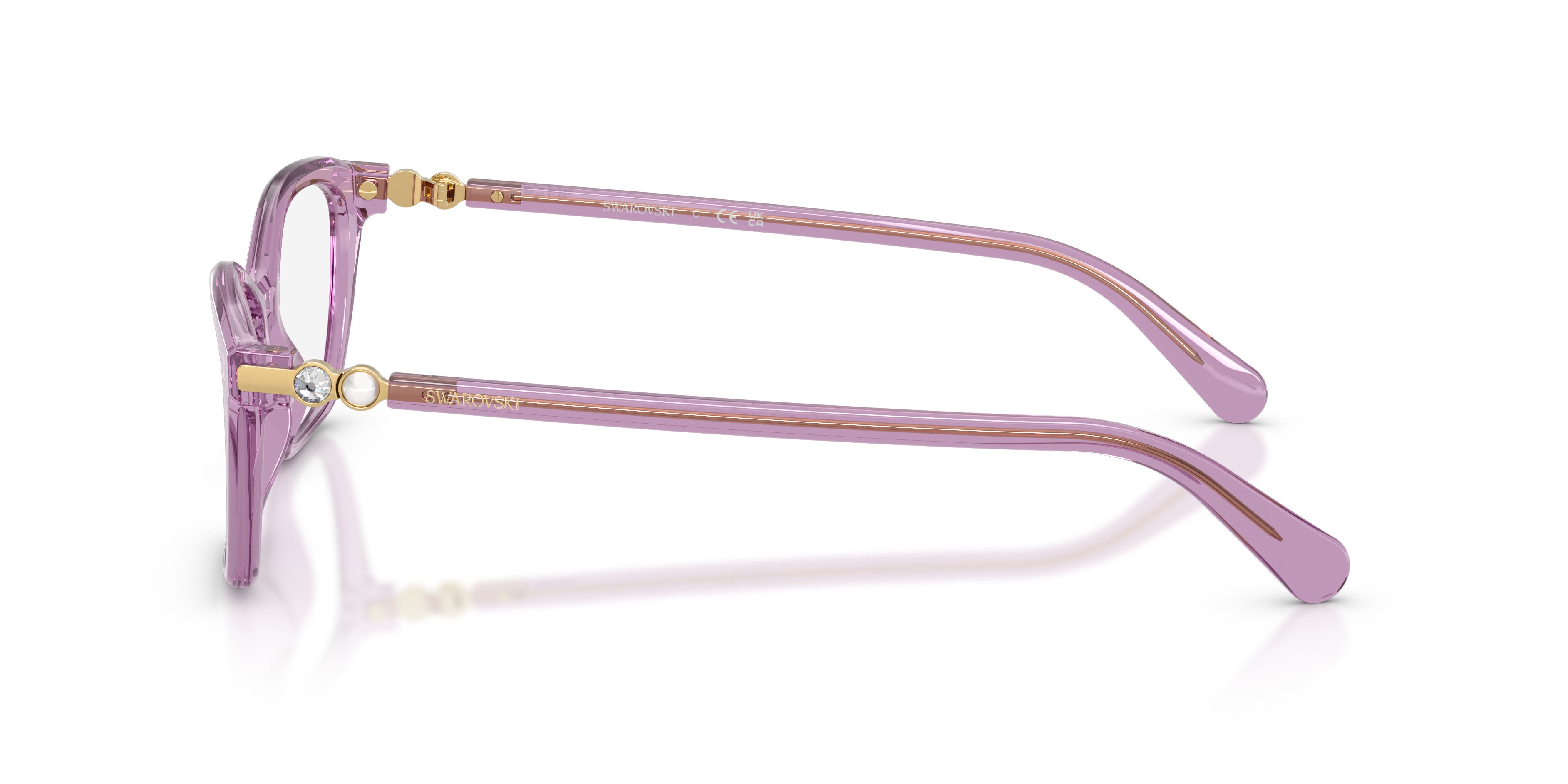 Eyeglasses Swarovski SK 2065 (1096) color ametista trasparente shape square lenses lente demo