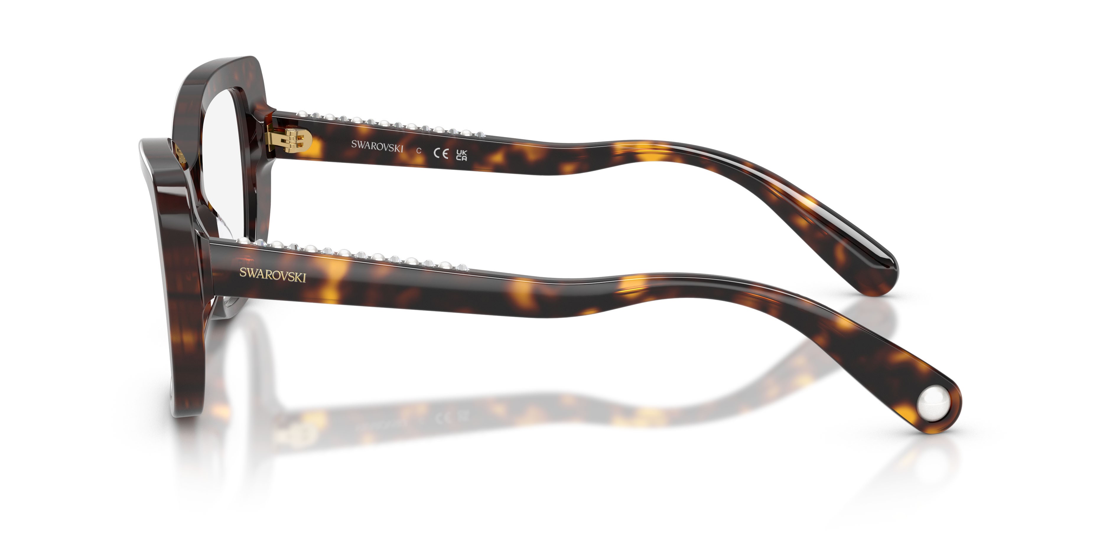 Eyeglasses Swarovski SK 2066U (1002) color havana shape butterfly lenses lente demo