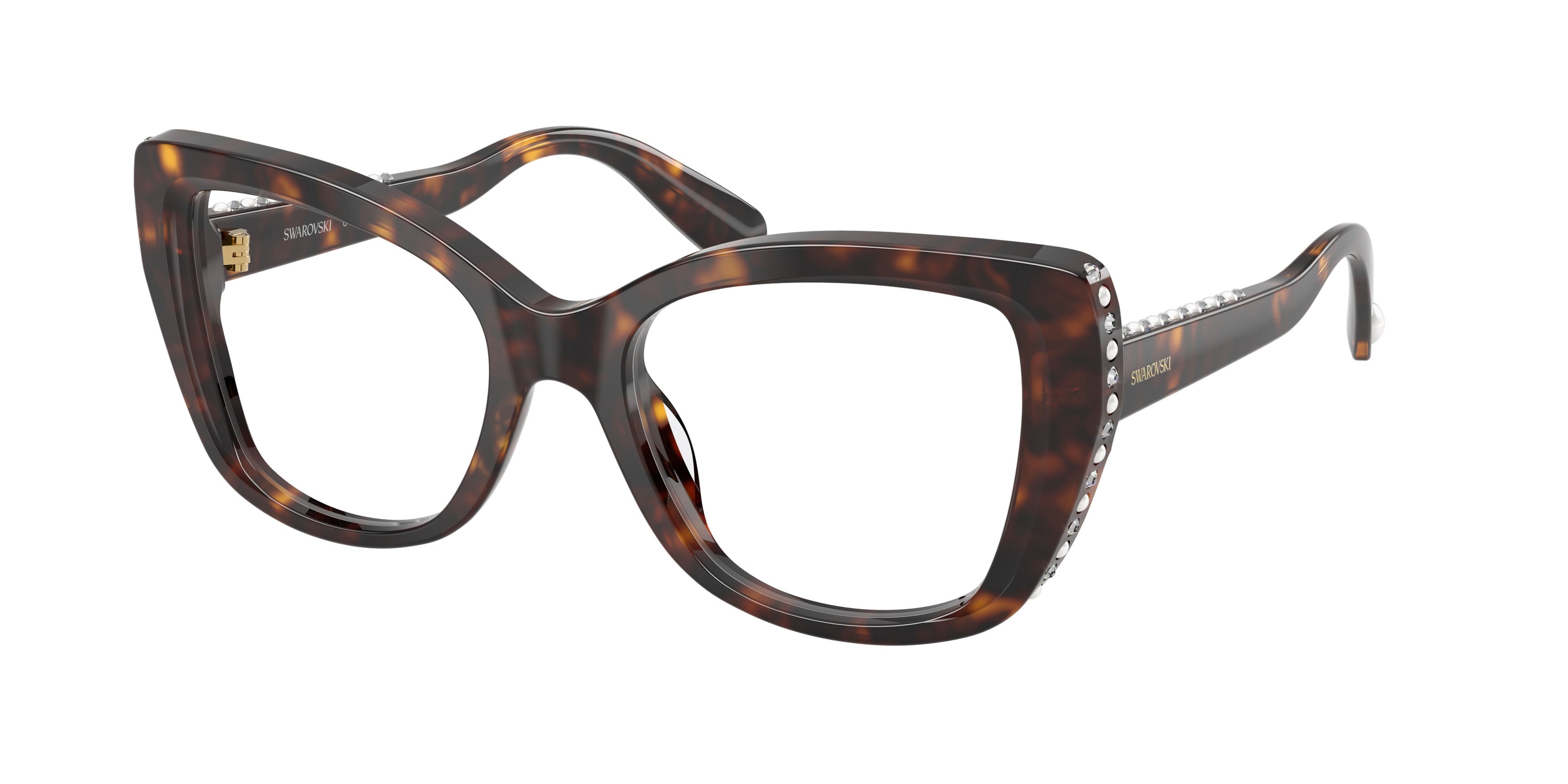 Eyeglasses Swarovski SK 2066U (1094) color havana shape butterfly lenses lente demo
