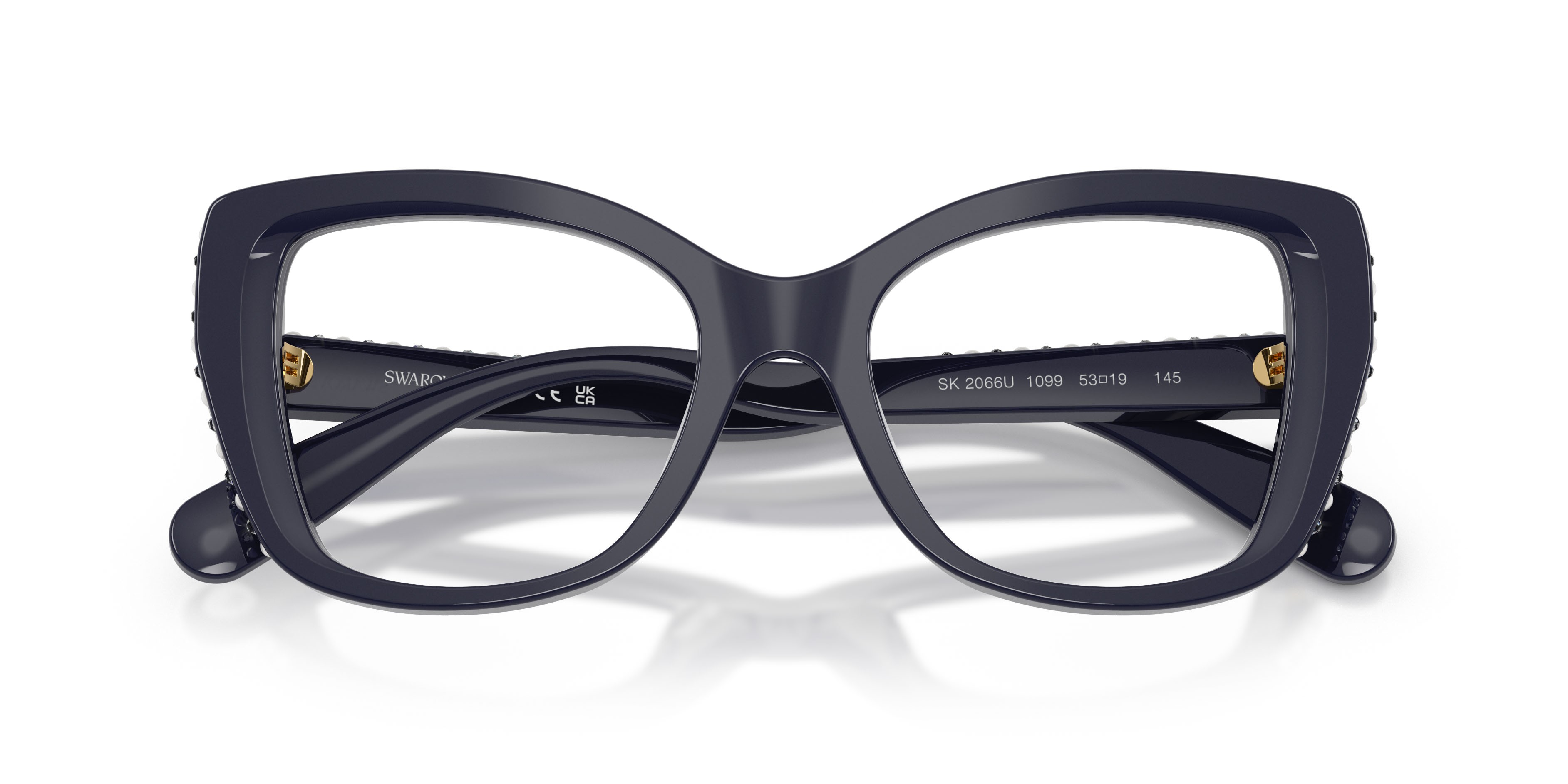 Occhiali da vista Swarovski SK 2066U (1099) colore blu forma farfalla lenti lente demo