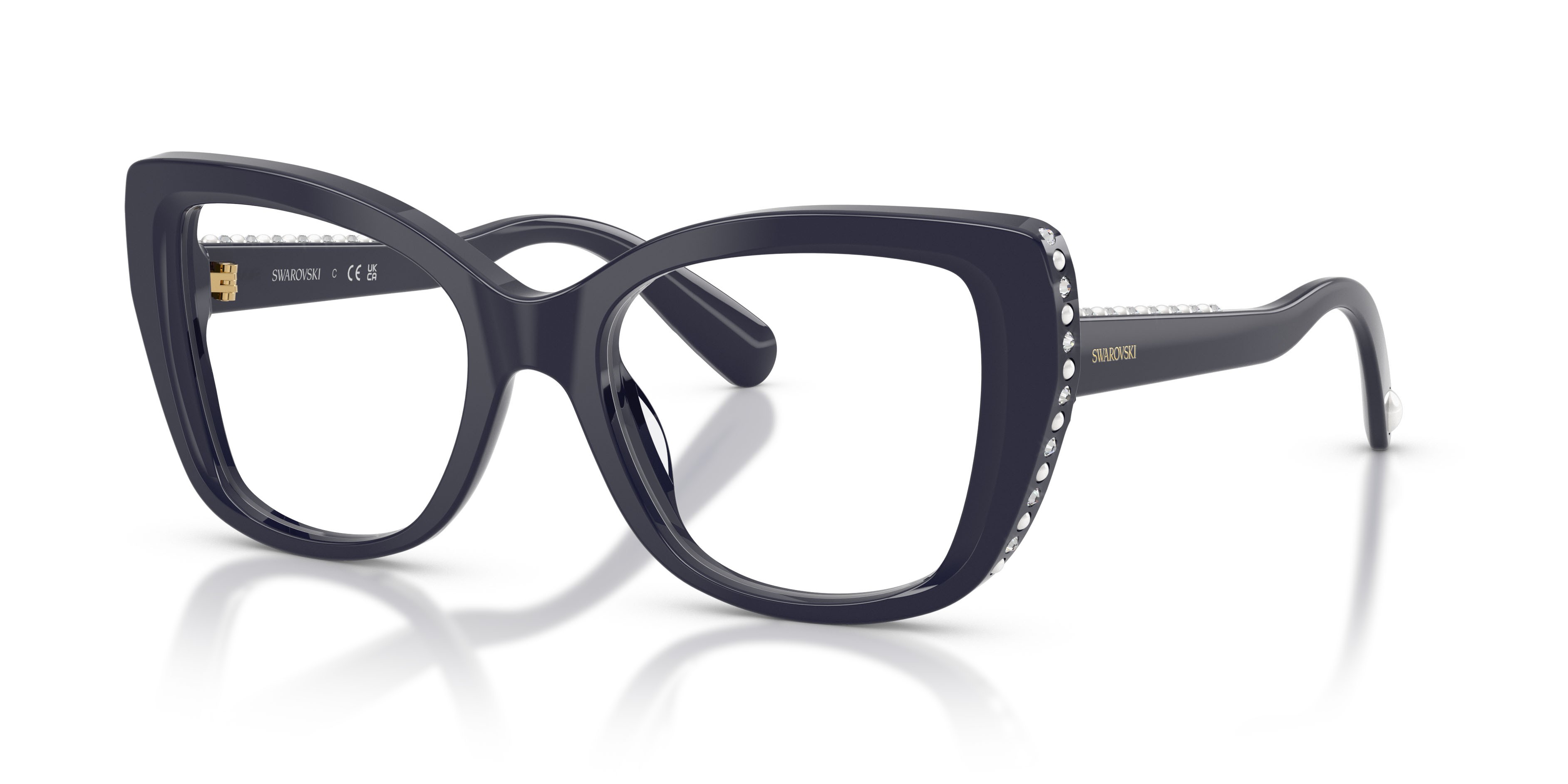 Occhiali da vista Swarovski SK 2066U (1099) colore blu forma farfalla lenti lente demo