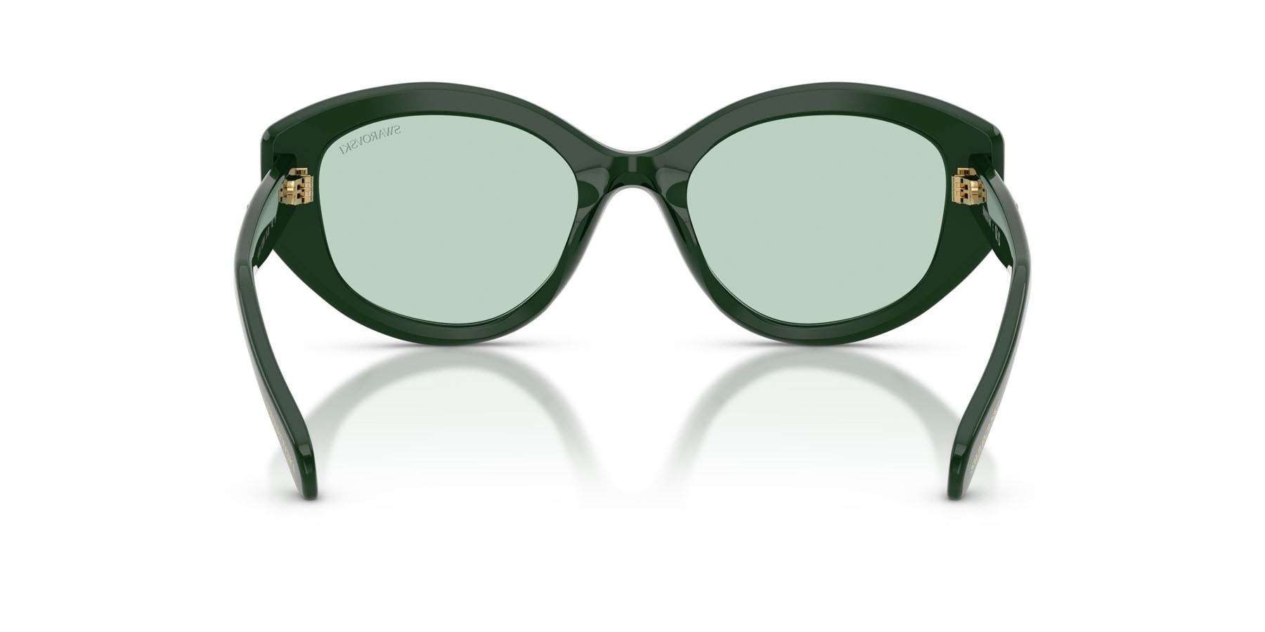 Sunglasses Swarovski SK 6005 (1026M1) color verde scuro shape irregular lenses fotocromatica verde