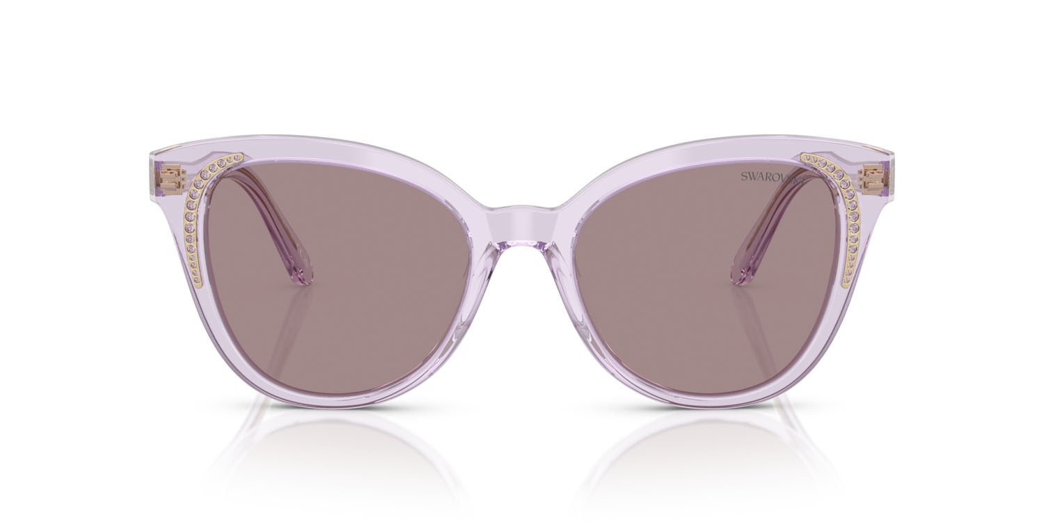 Sonnenbrillen Swarovski SK 6031 (1079LA) farbe lilla trasparente form schmetterling gläser viola