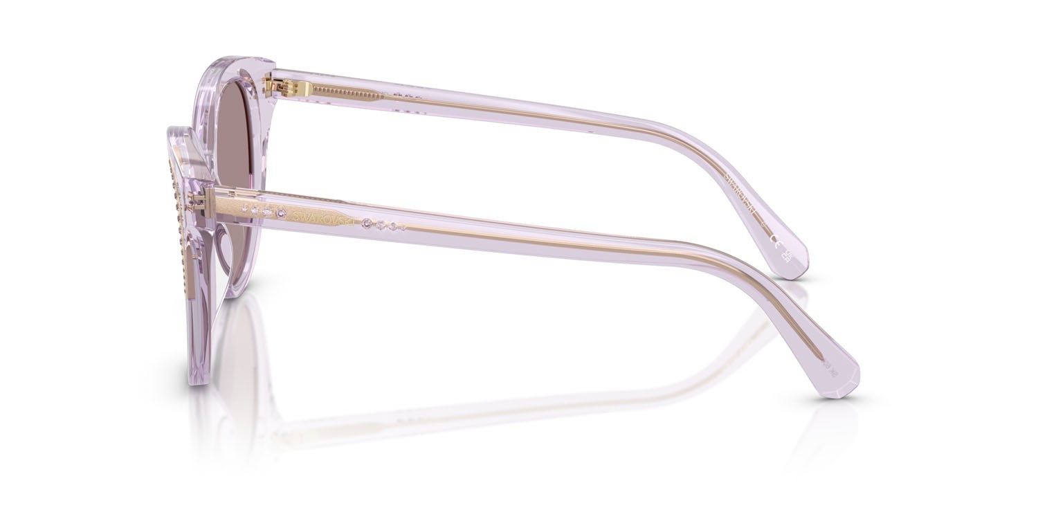 Sonnenbrillen Swarovski SK 6031 (1079LA) farbe lilla trasparente form schmetterling gläser viola