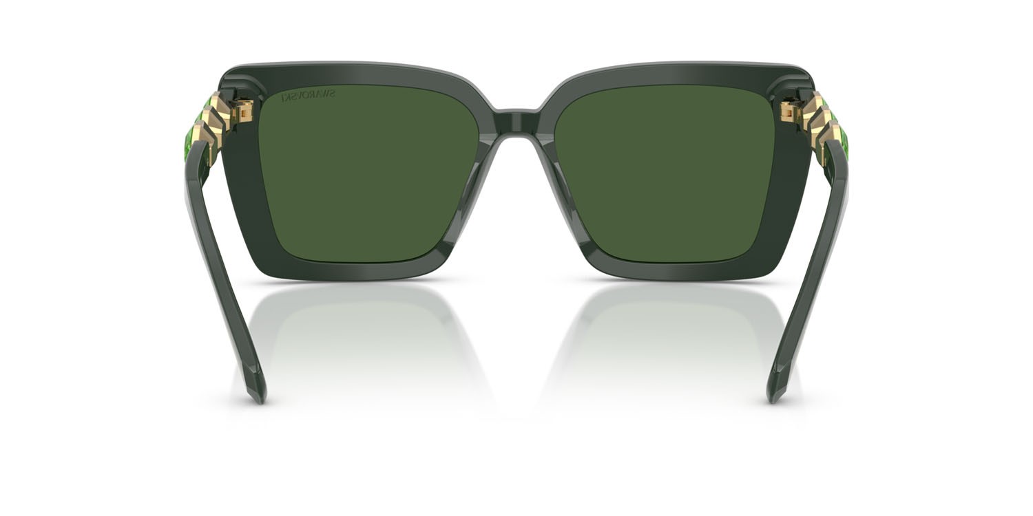 Sunglasses Swarovski SK 6032 (102671) color verde shape square lenses verde scuro