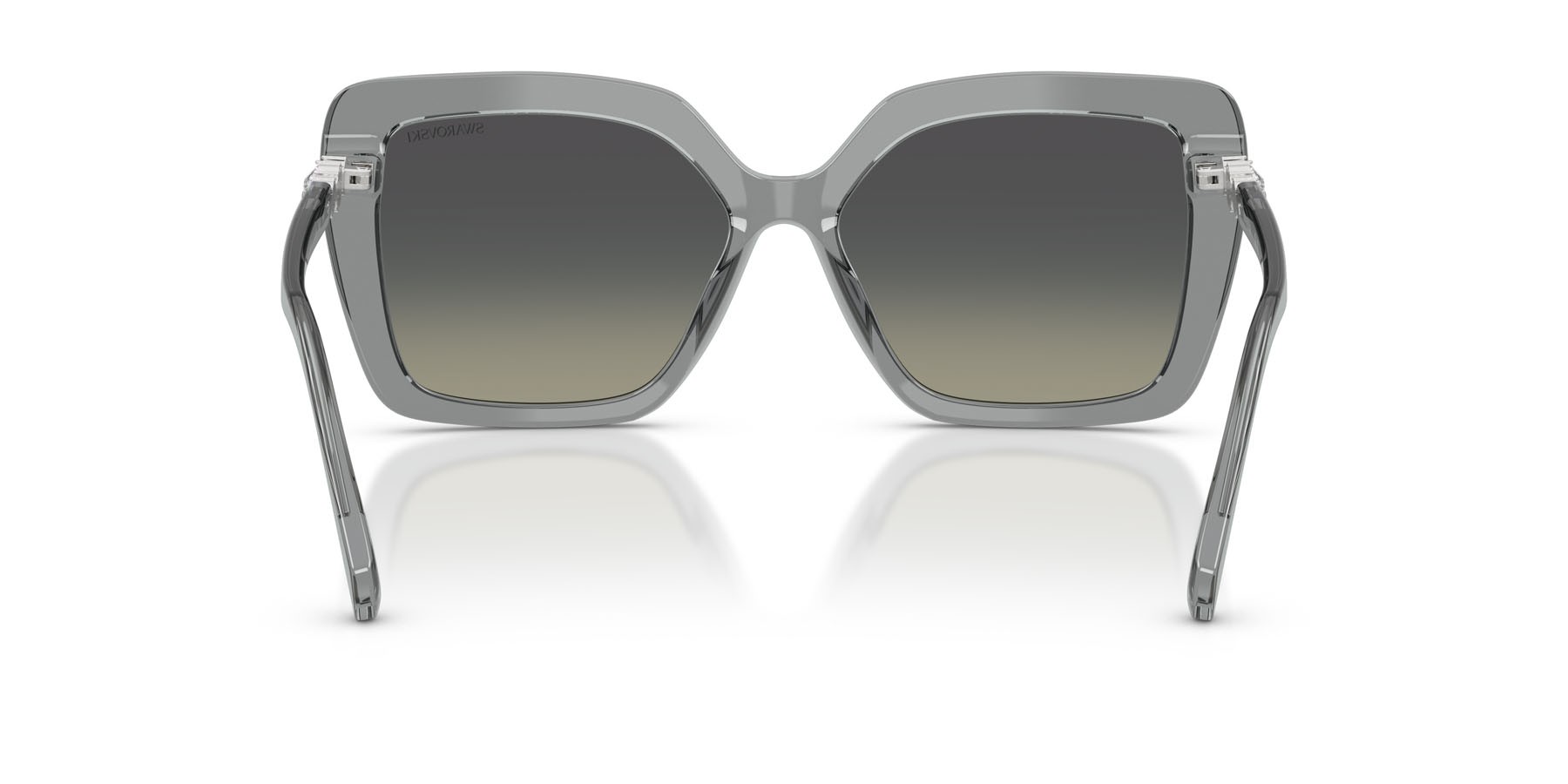 Sunglasses Swarovski SK 6049 (106211) color grigio trasparente shape butterfly lenses grigio sfumato