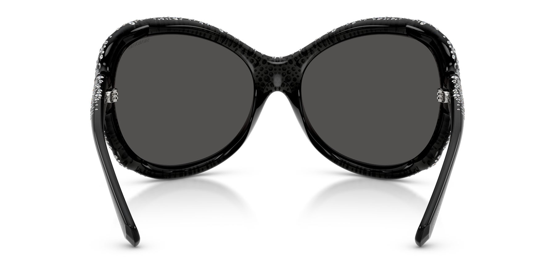 Sunglasses Swarovski SK 6052 (108787) color grigio scuro shape butterfly lenses grigio scuro